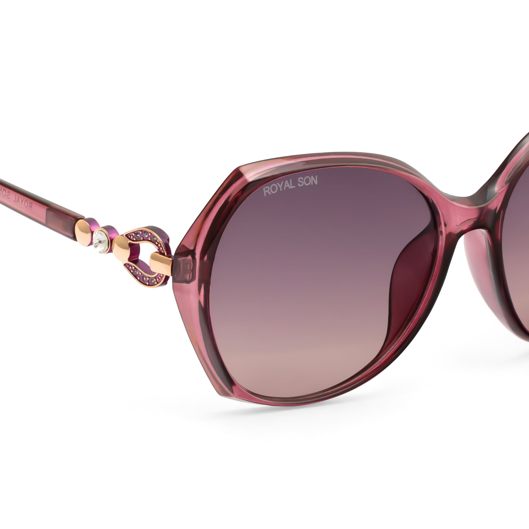 Royal Son Oversized Butterfly UV Protected Women Sunglasses - CHIWM00116-C4