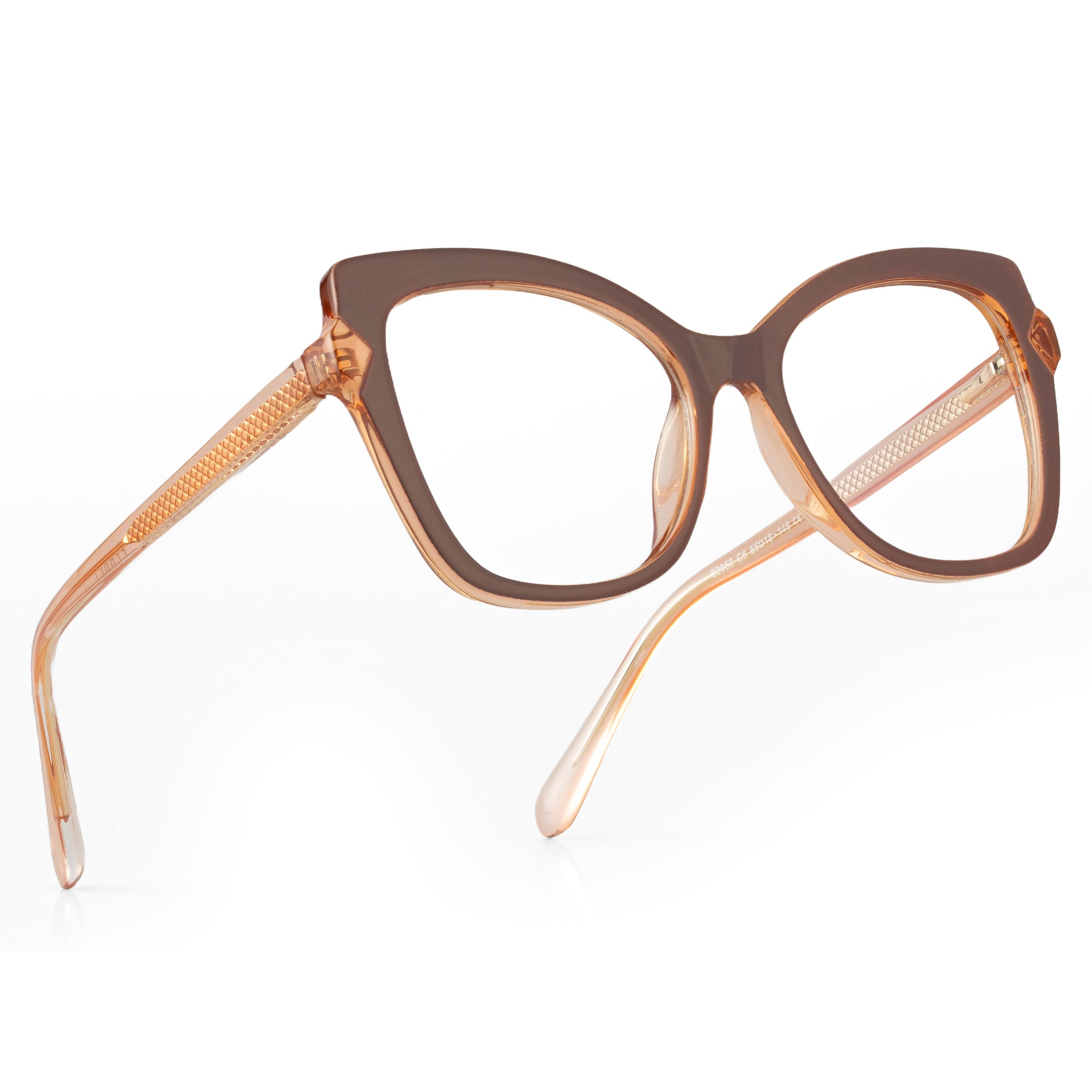 PERKEY Full Rim Cat Eye-Oversized  Spectacles Frames Women - OPTL005-C1