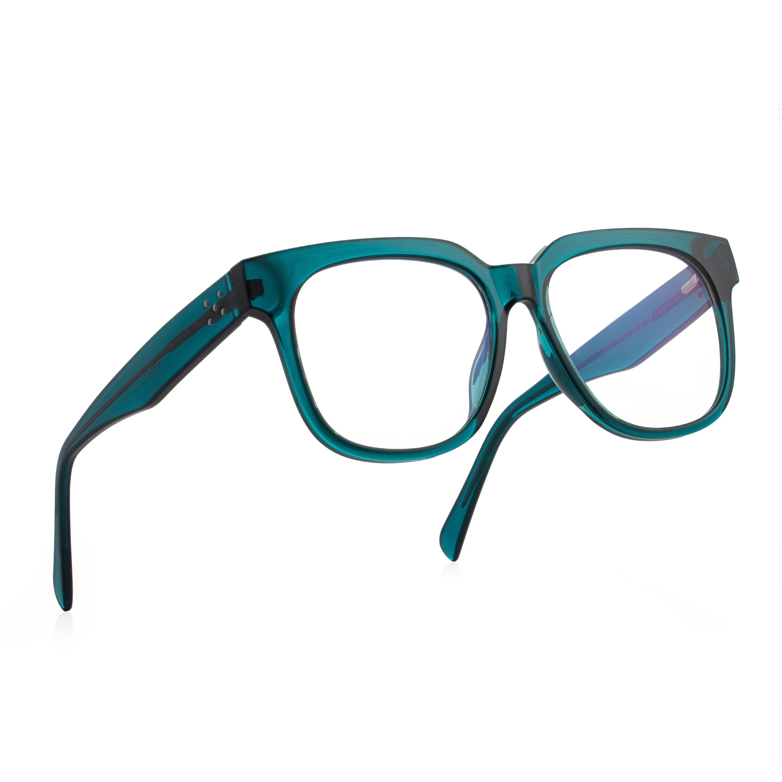 PERKEY Full Rim Square-Oversized Computer Glasses For Eye Protection Men Women - OPTL003-C4