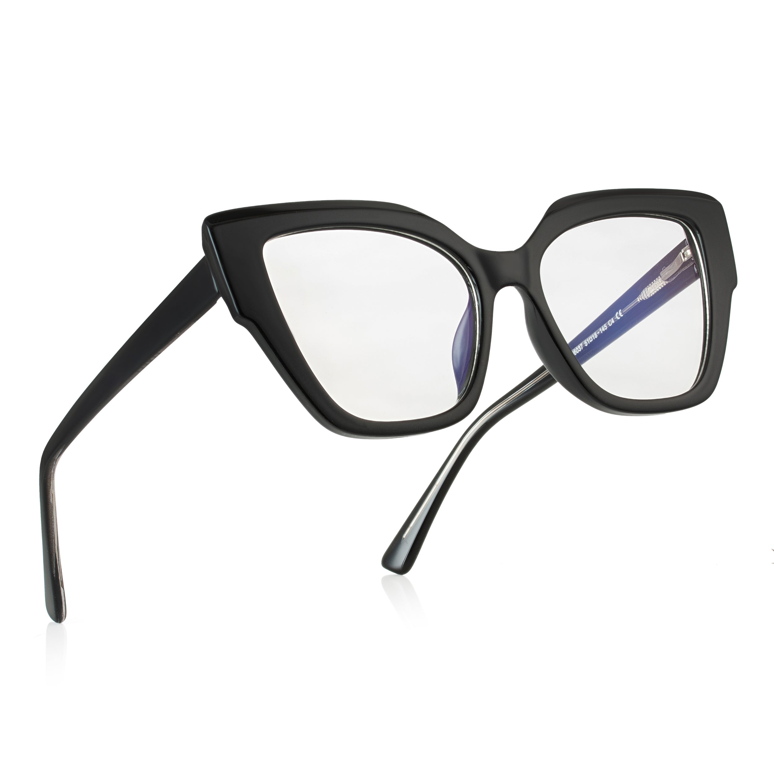 PERKEY Full Rim Cat Eye-Oversized Spectacles Frames Women - OPTL001-C1