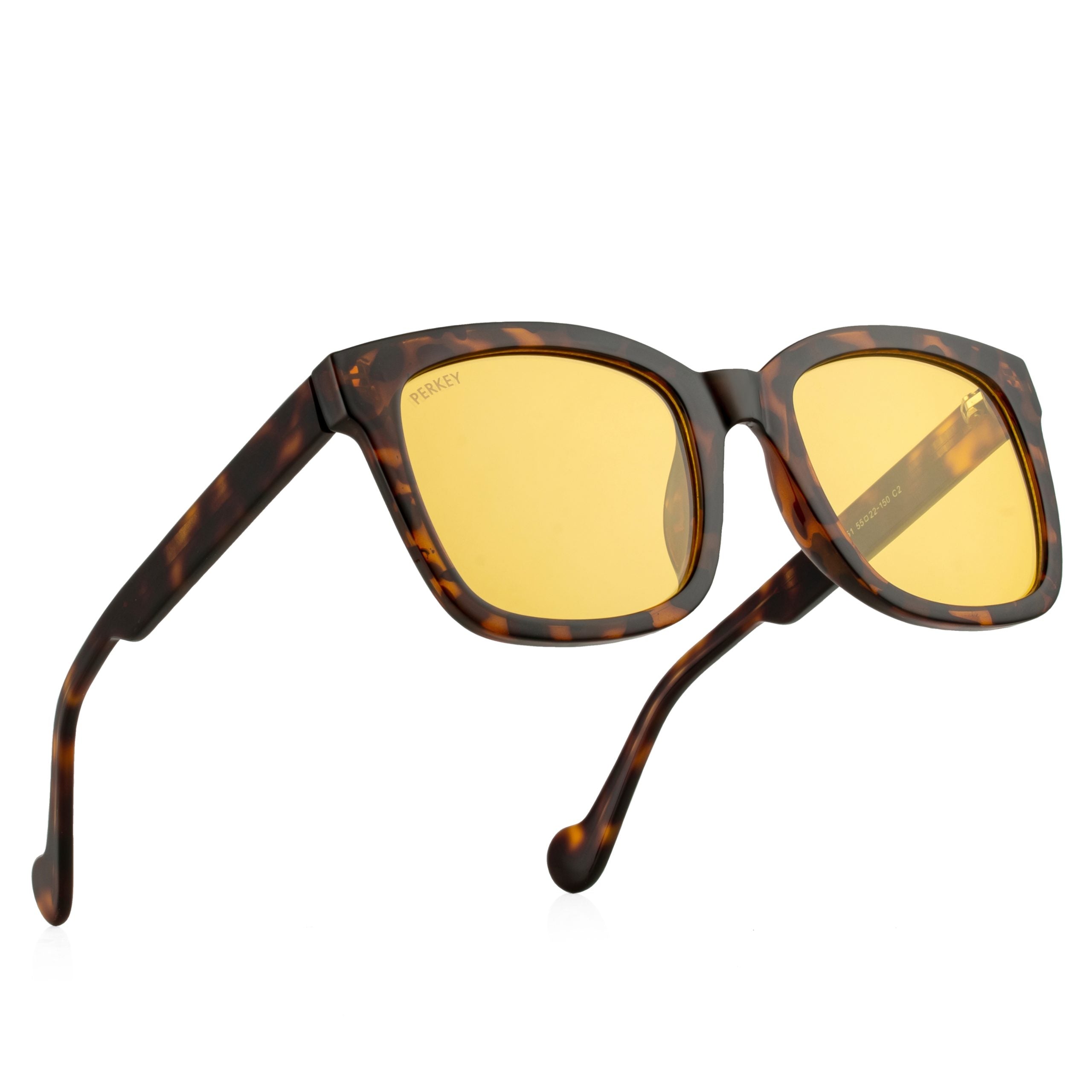 PERKEY Square-Oversized Polarized Sunglasses For Men Women - PRKY003-C3