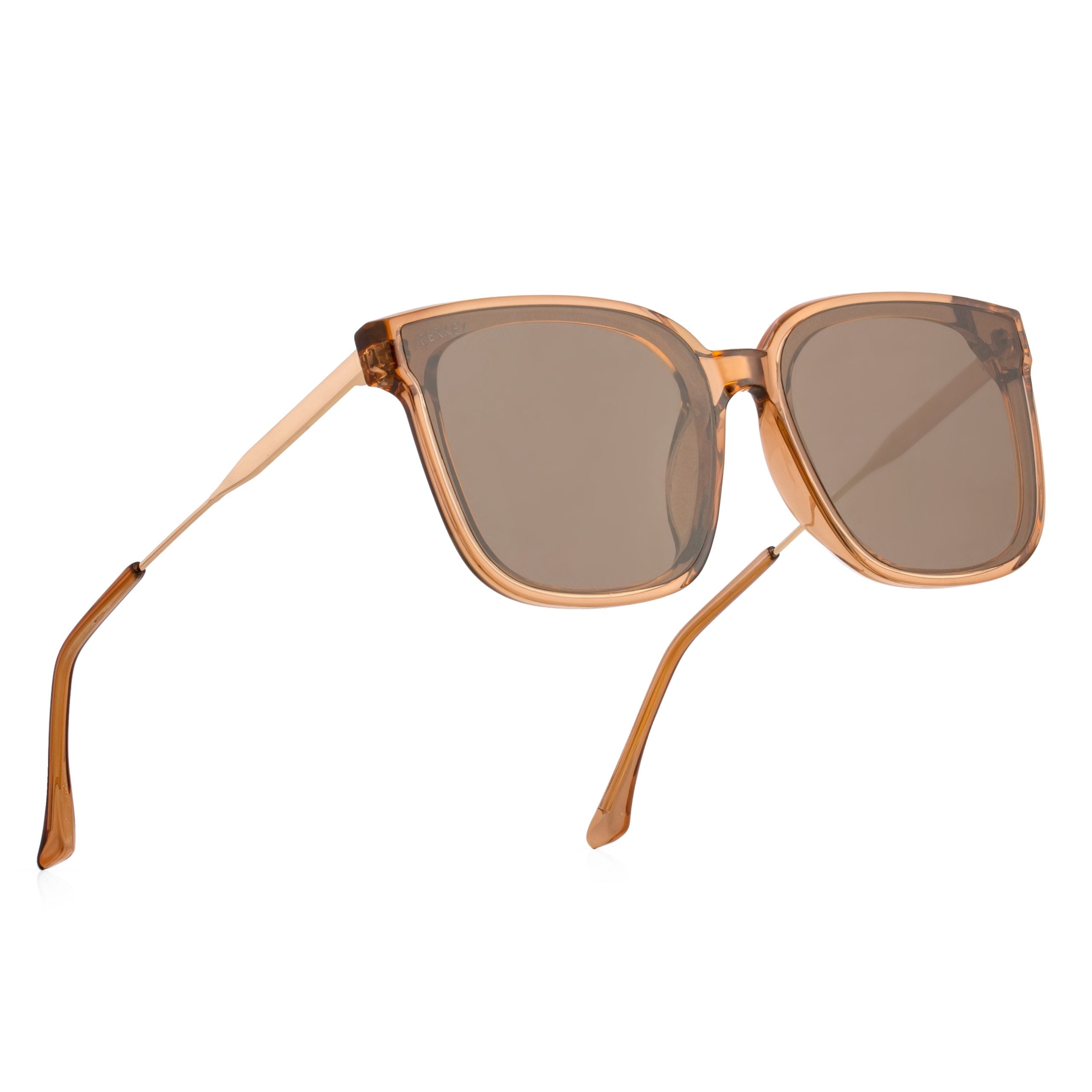 PERKEY Square-Oversized Stylish Sunglasses Men Women - PRKY0013-C4