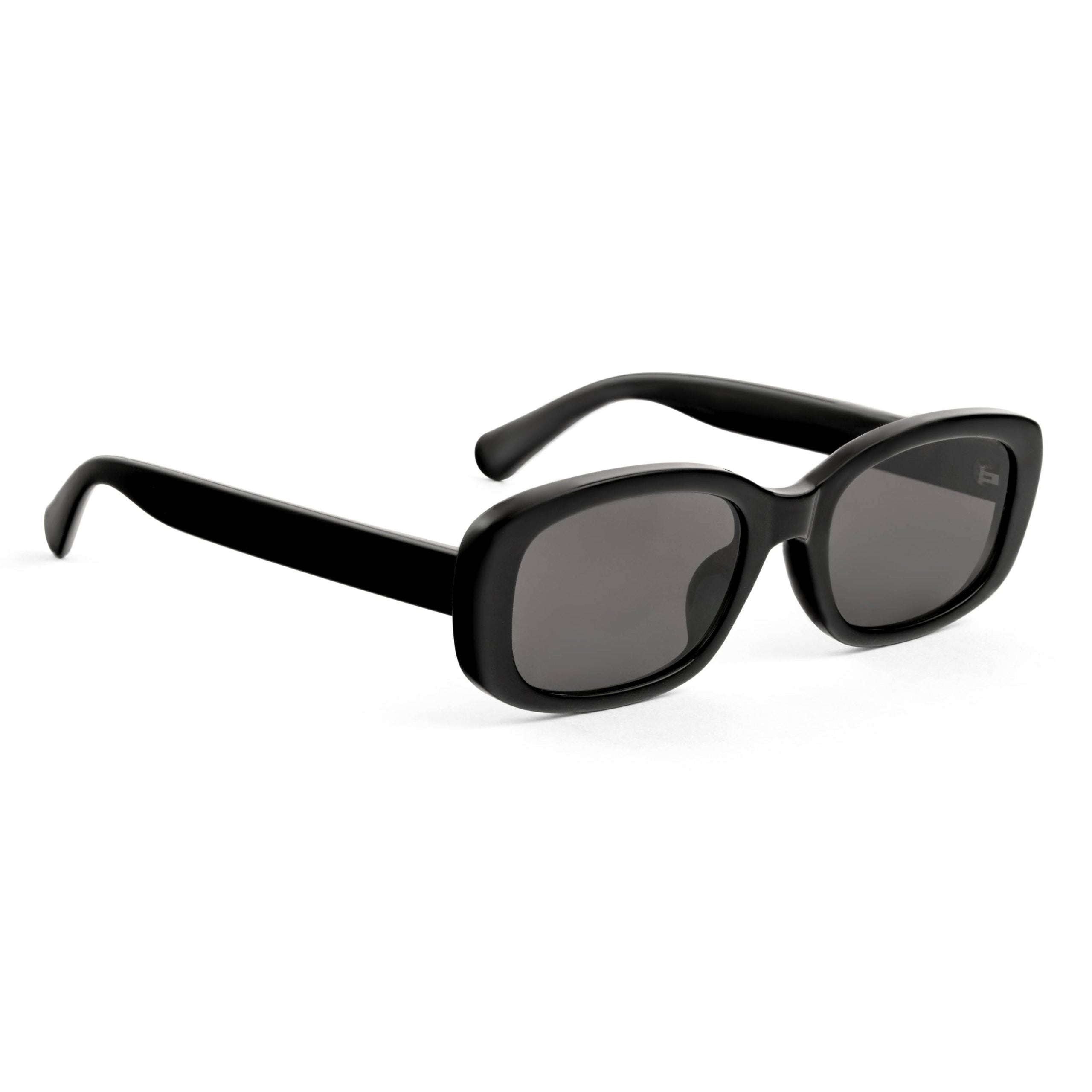 PERKEY 100% UV Protected Rectangle Sunglasses For Women - PRKY0019-C1