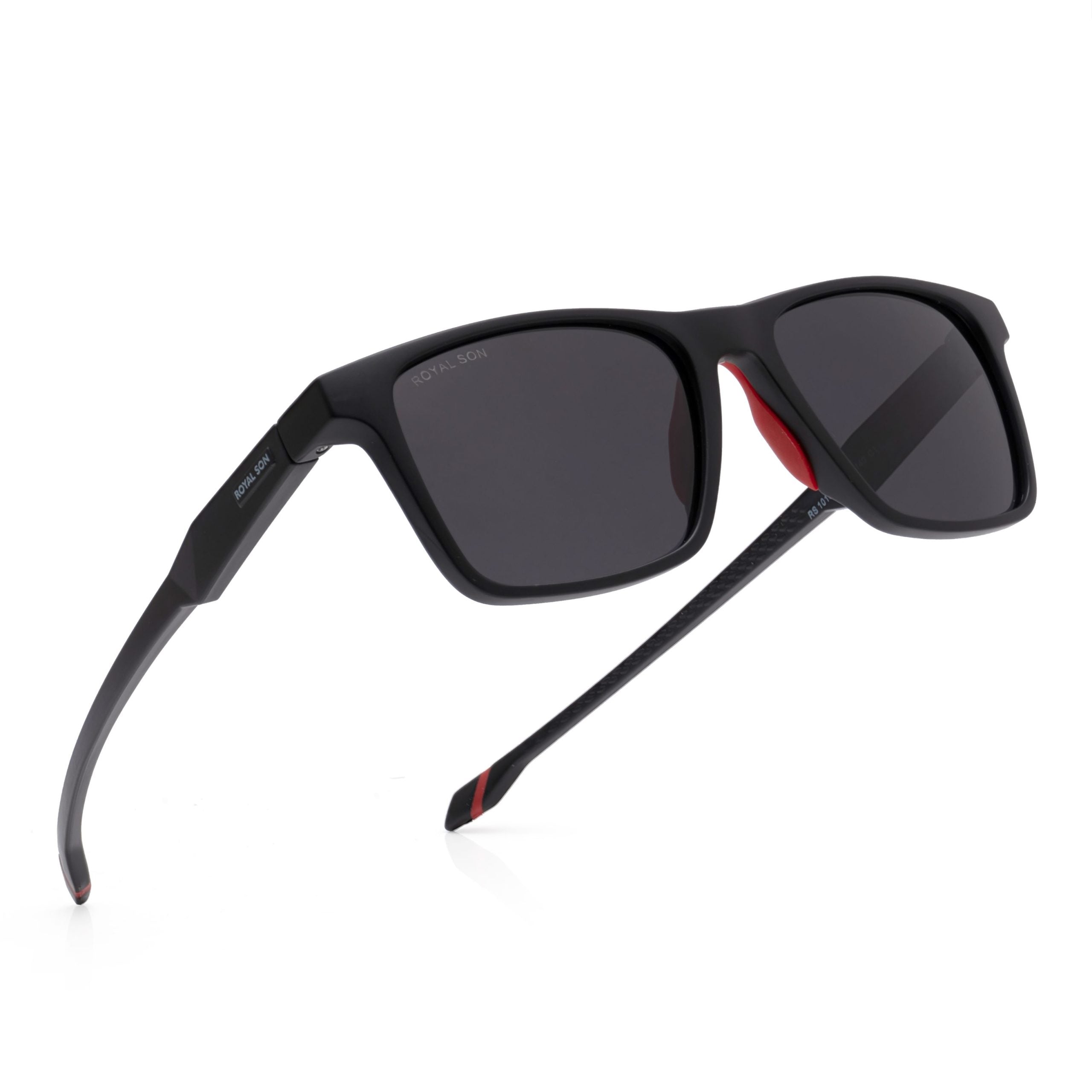 Royal Son Black Cooling Polarized Sunglasses For Men - SG-RS1010-C1