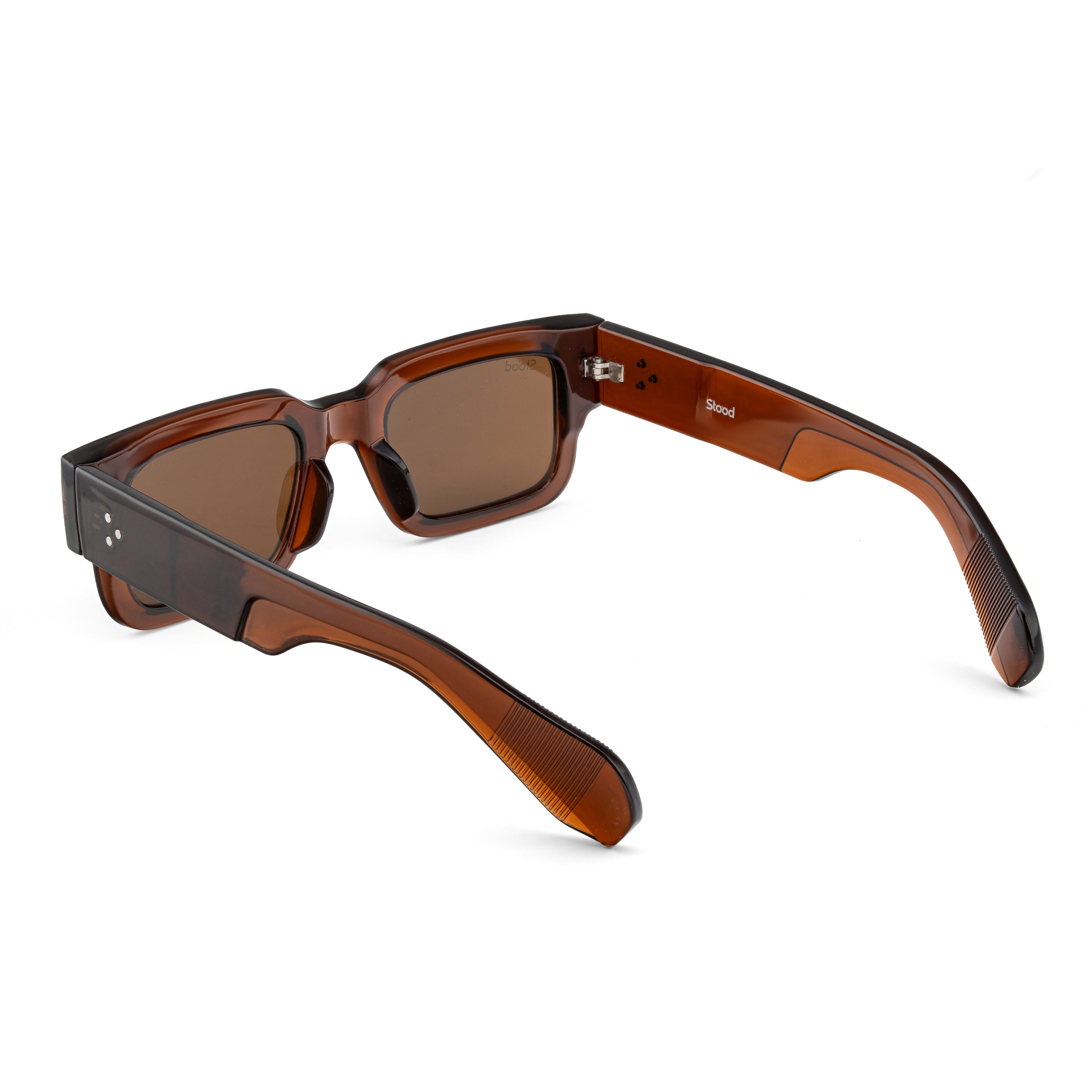 Stood Narrow Square Brown UV Protection Sunglasses For Men & Women Stylish – SG-STD0014-C5