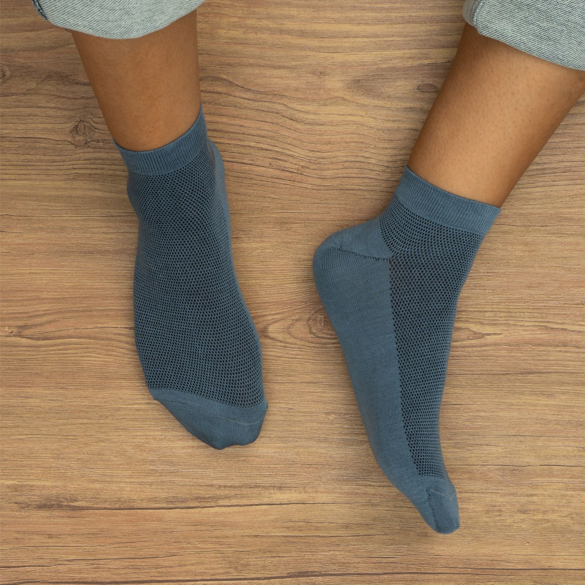 Royal Son Men Ankle Length Breathable Socks - 3 Pack - SC102-C1