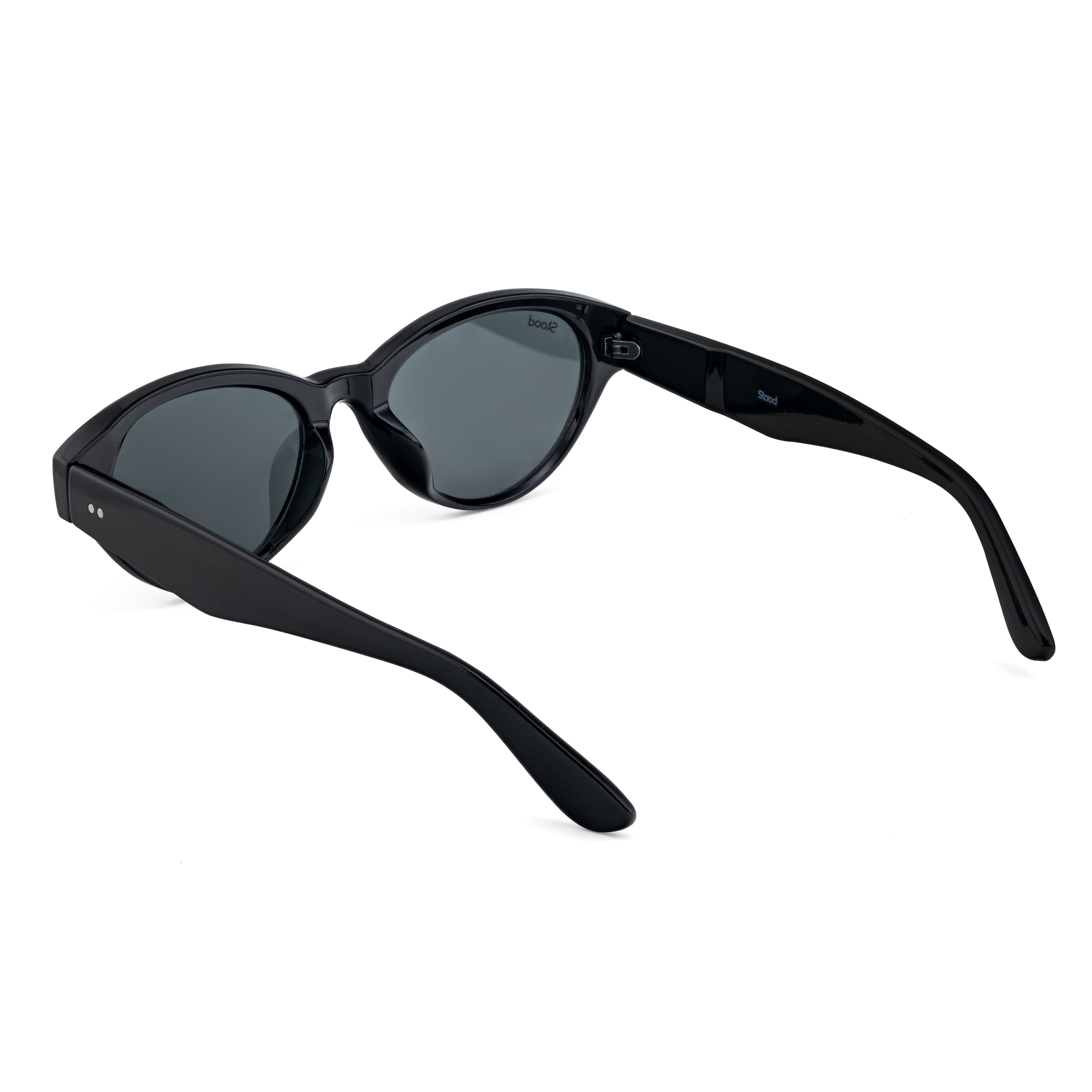 Stood Oval Black UV Protection Sunglasses For Men & Women Stylish – SG-STD0030-C1