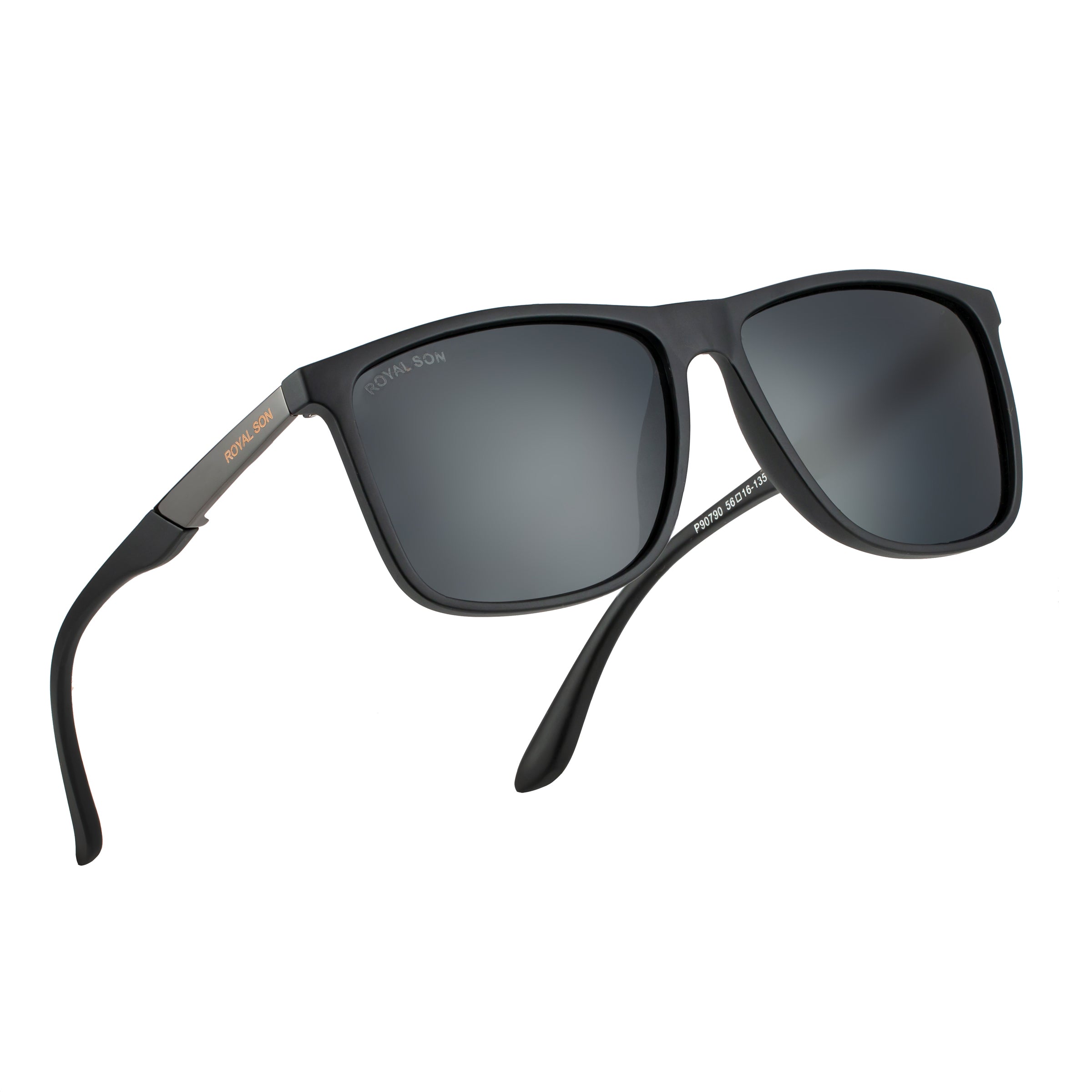 Royal Son Polarized Lightweight  Black Sunglasses For Men Women - CHI00122-C1