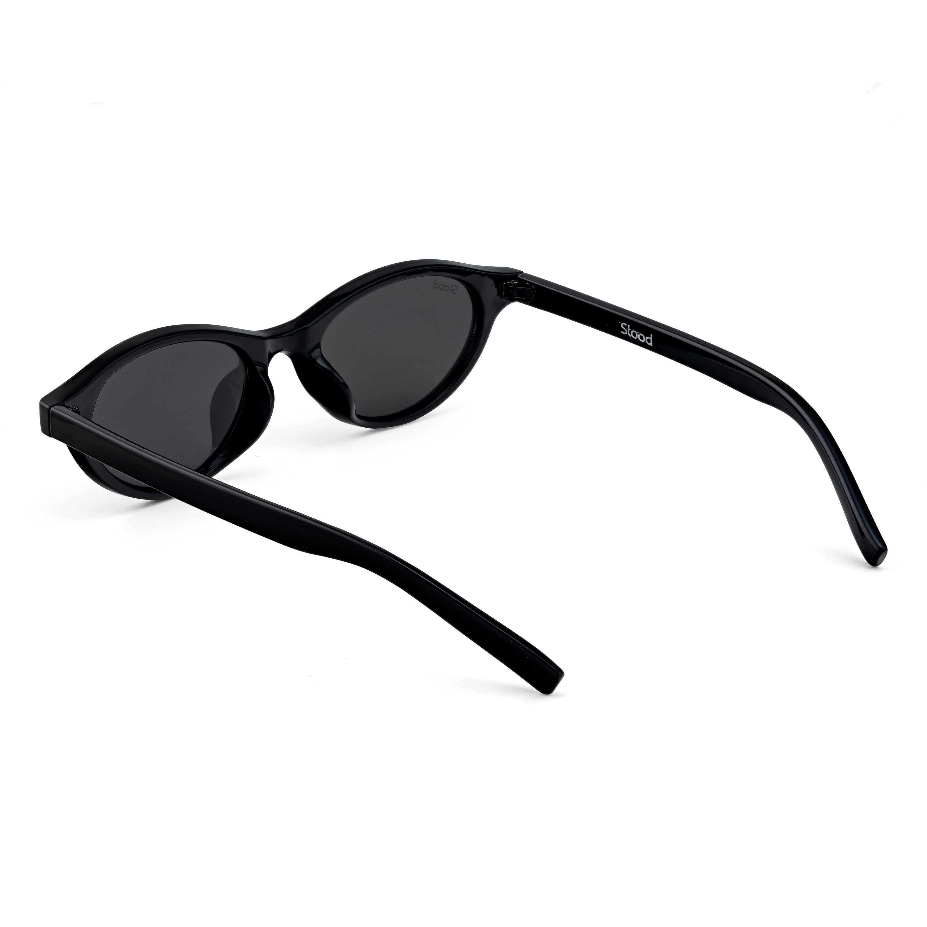 Stood Narrow Oval Black UV Protection Sunglasses For Men & Women Stylish – SG-STD0015-C1