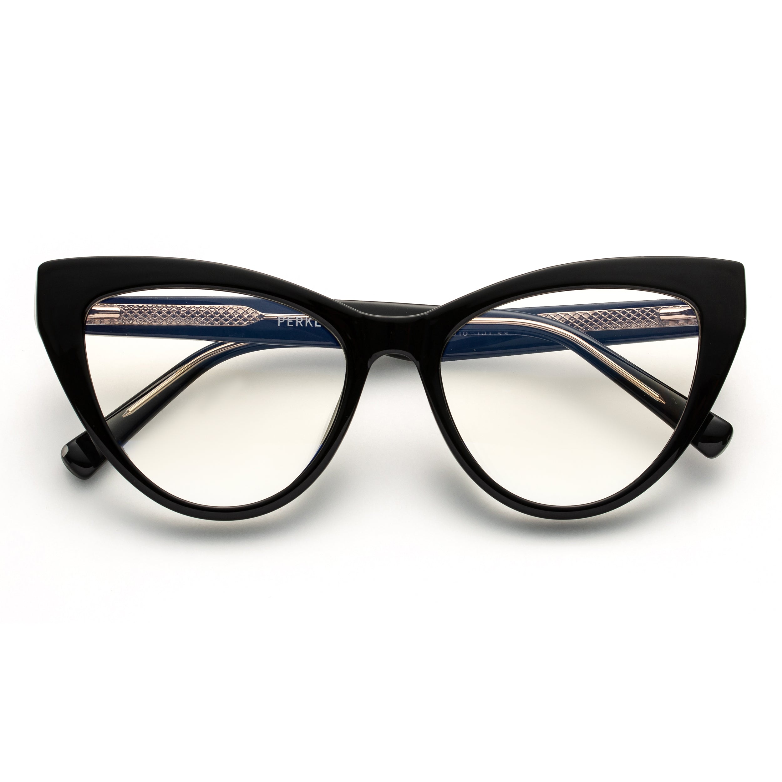 PERKEY Full Rim Cat Eye-Oversized Computer Glasses For Eye Protection Spectacles Frames Women - OPTL0010-C2
