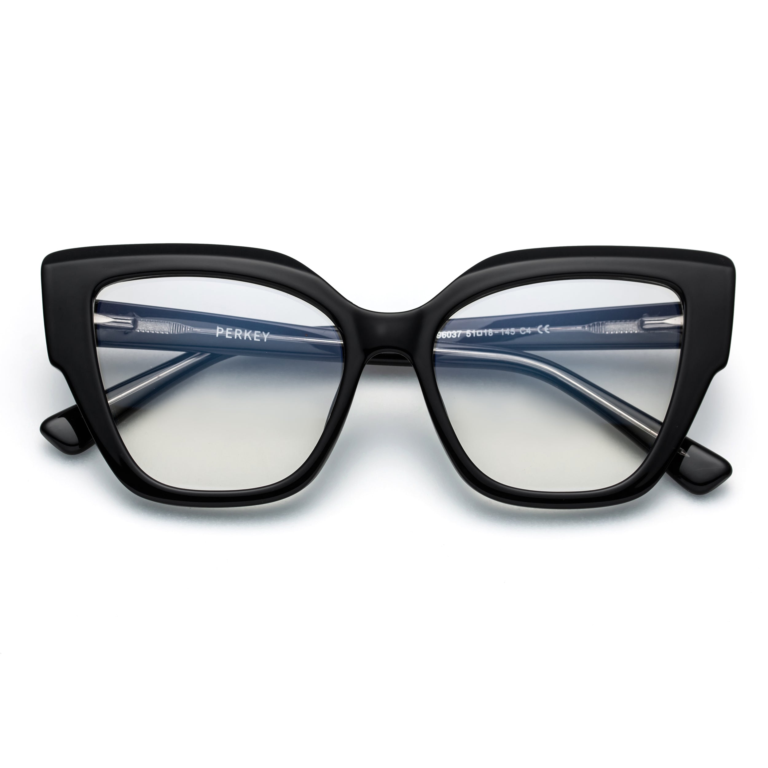 PERKEY Full Rim Cat Eye-Oversized Spectacles Frames Women - OPTL001-C1
