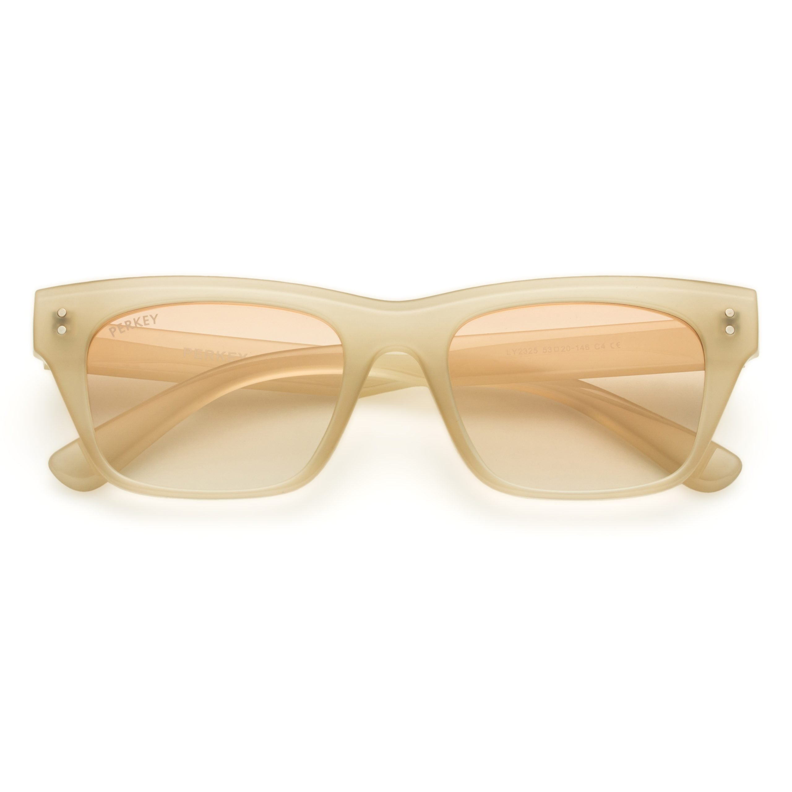 PERKEY Square-Oversized Transparent UV Protected Polarized Glasses Men Women - PRKY002-C4