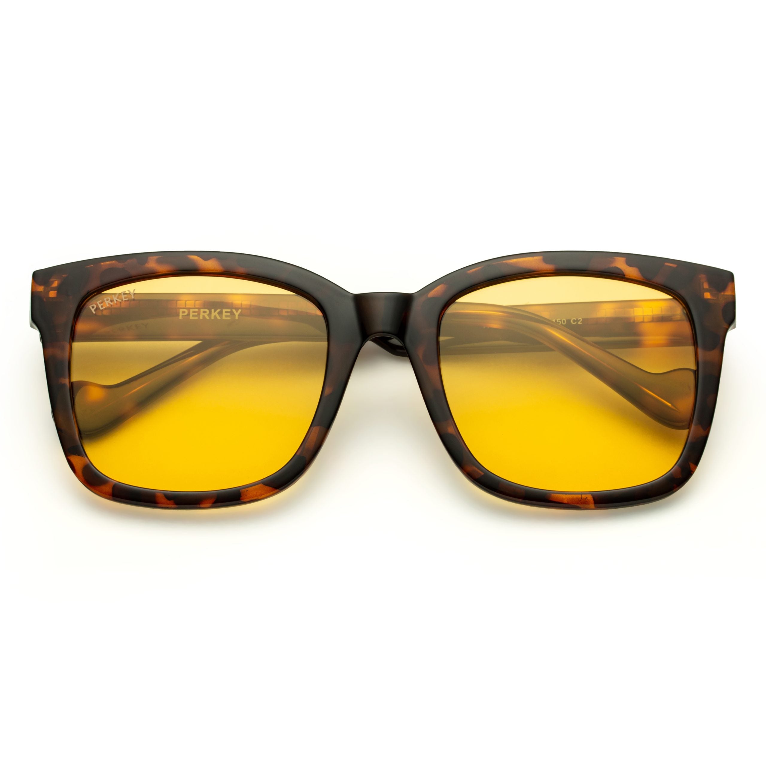 PERKEY Square-Oversized Polarized Sunglasses For Men Women - PRKY003-C3