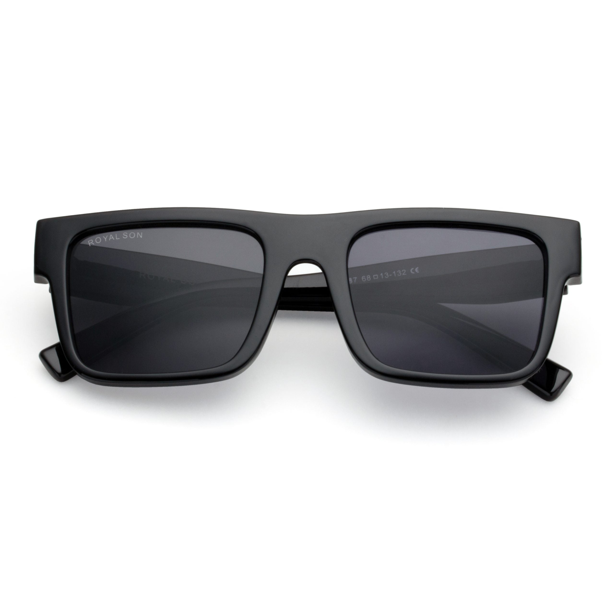 Royal Son Oversized Black Sunglasses Men Women  - CHI00168-C1