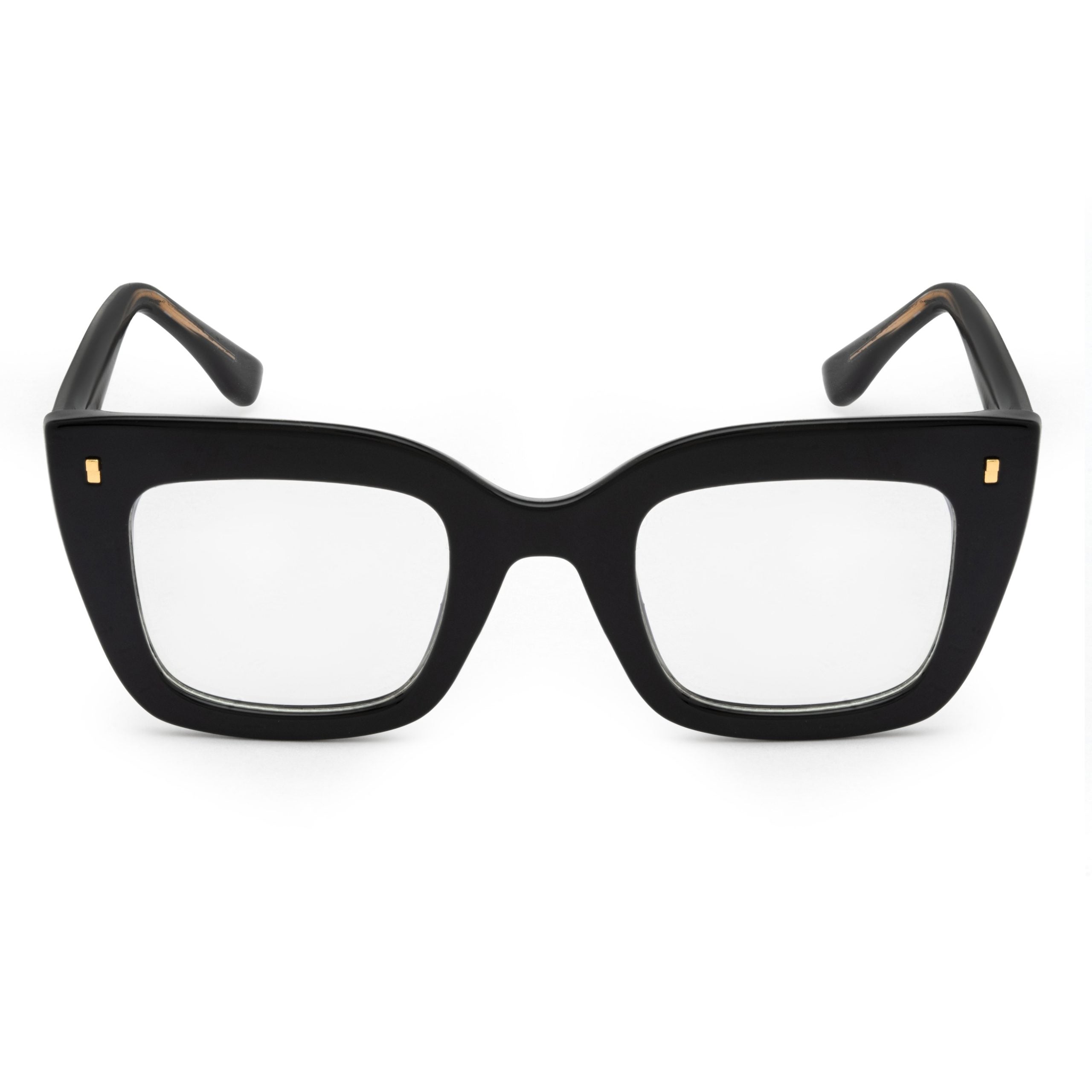 PERKEY Full Rim Retro Square Blue Light Cut & Antiglare Computer Eyeglasses - OPTL0016-C1