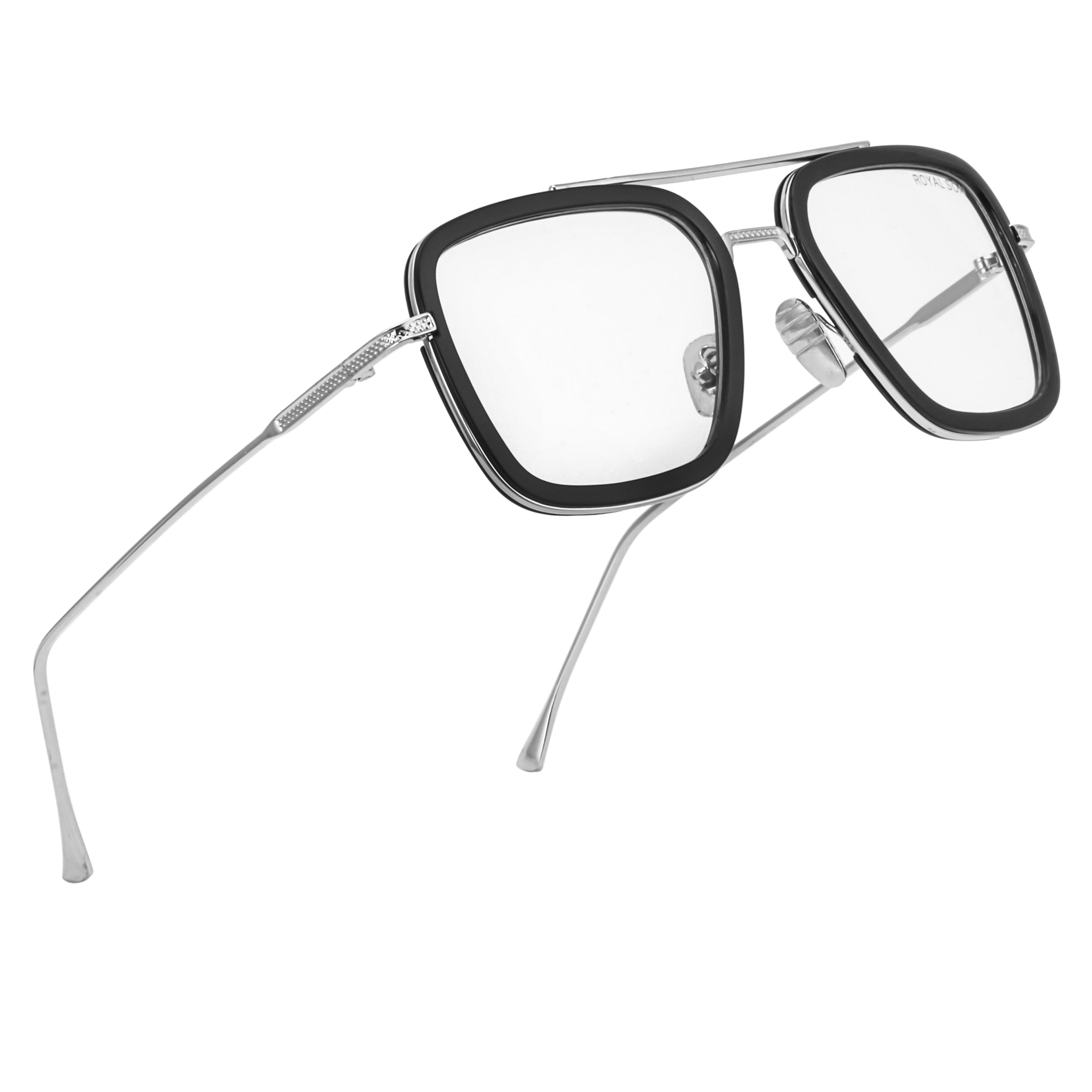 Royal Son Square Blue Ray Cut Men Women Sunglasses - CHI0075