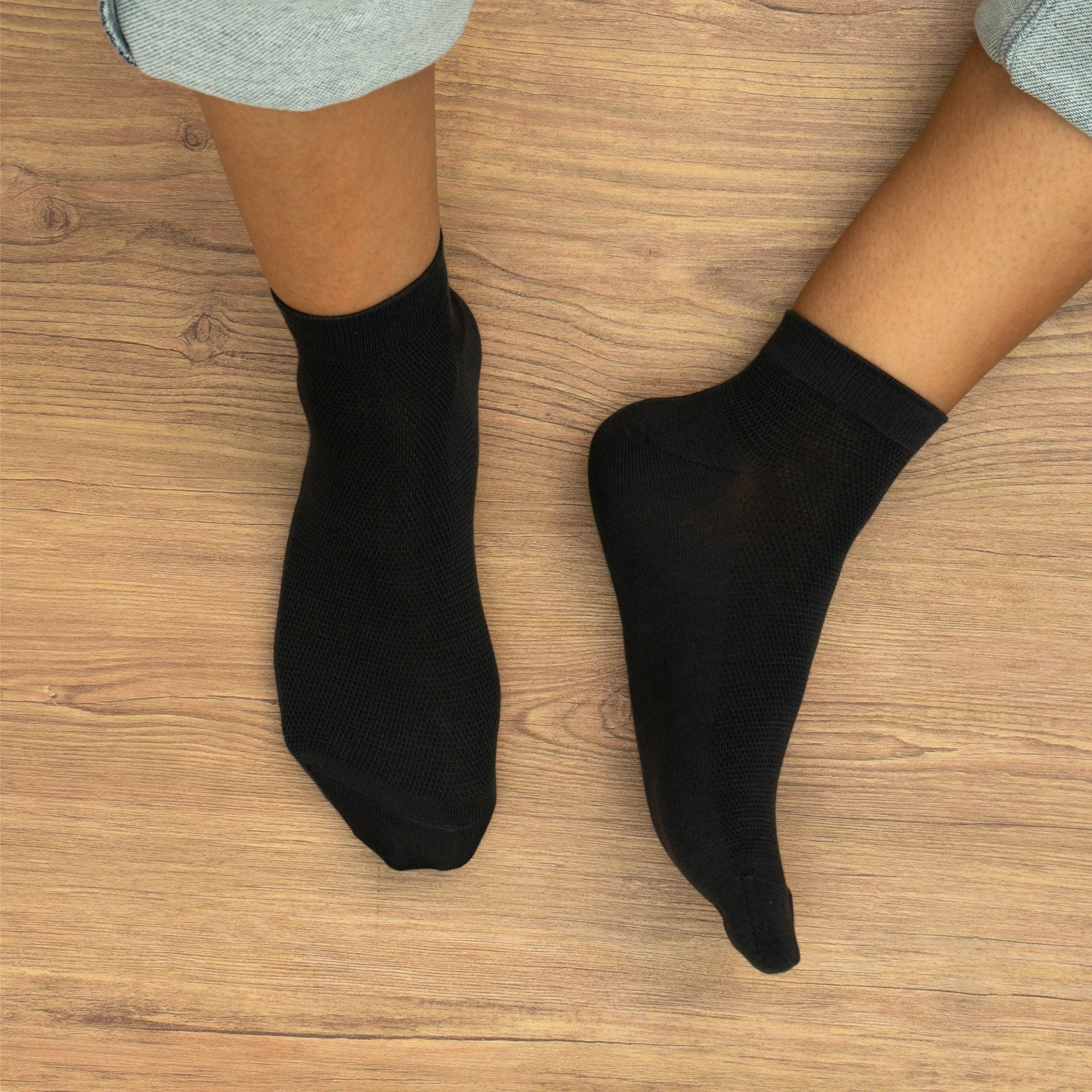 Royal Son Men Ankle Length Breathable Socks - 3 Pack - SC102-C1