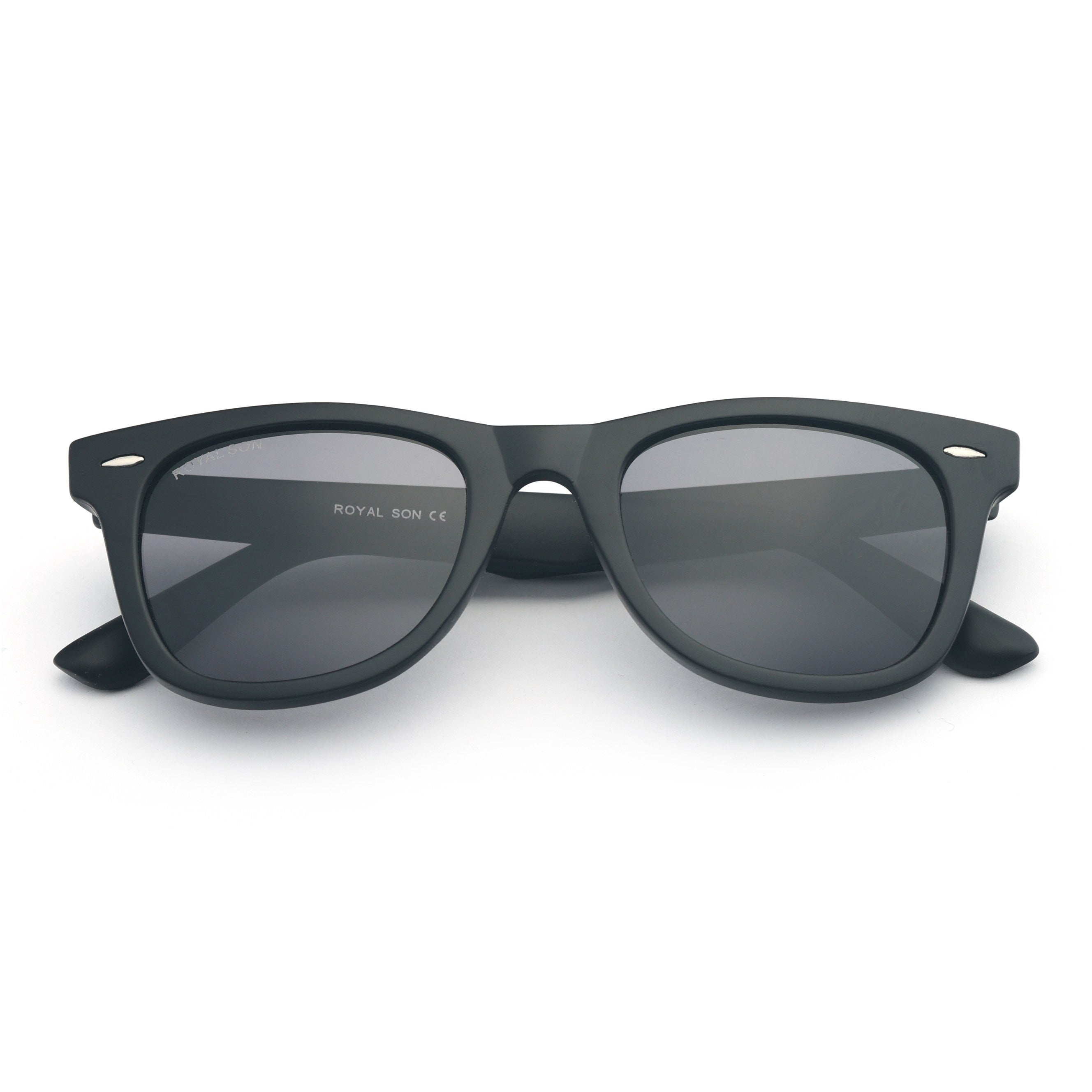 ROYAL SON Black Polarized Sunglasses for Men Women - SG-RS3030-C1