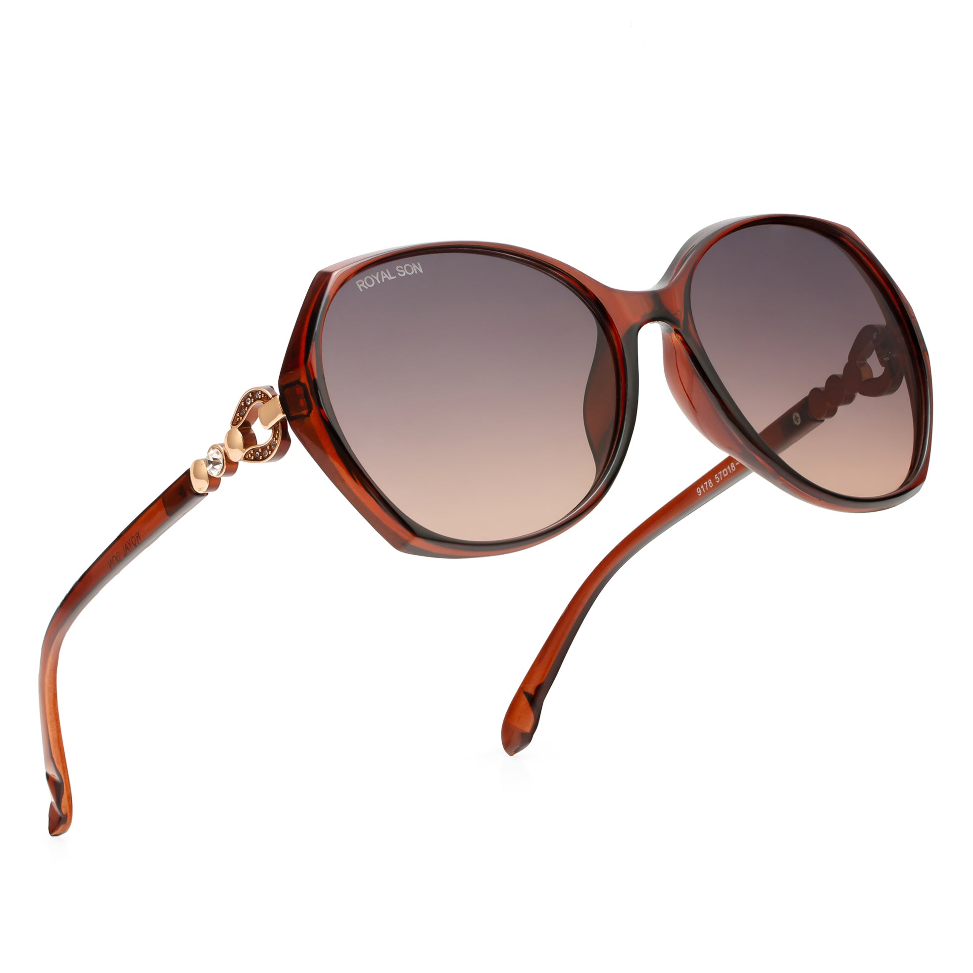 Royal Son Oversized Butterfly UV Protected Women Sunglasses - CHIWM00116-C2