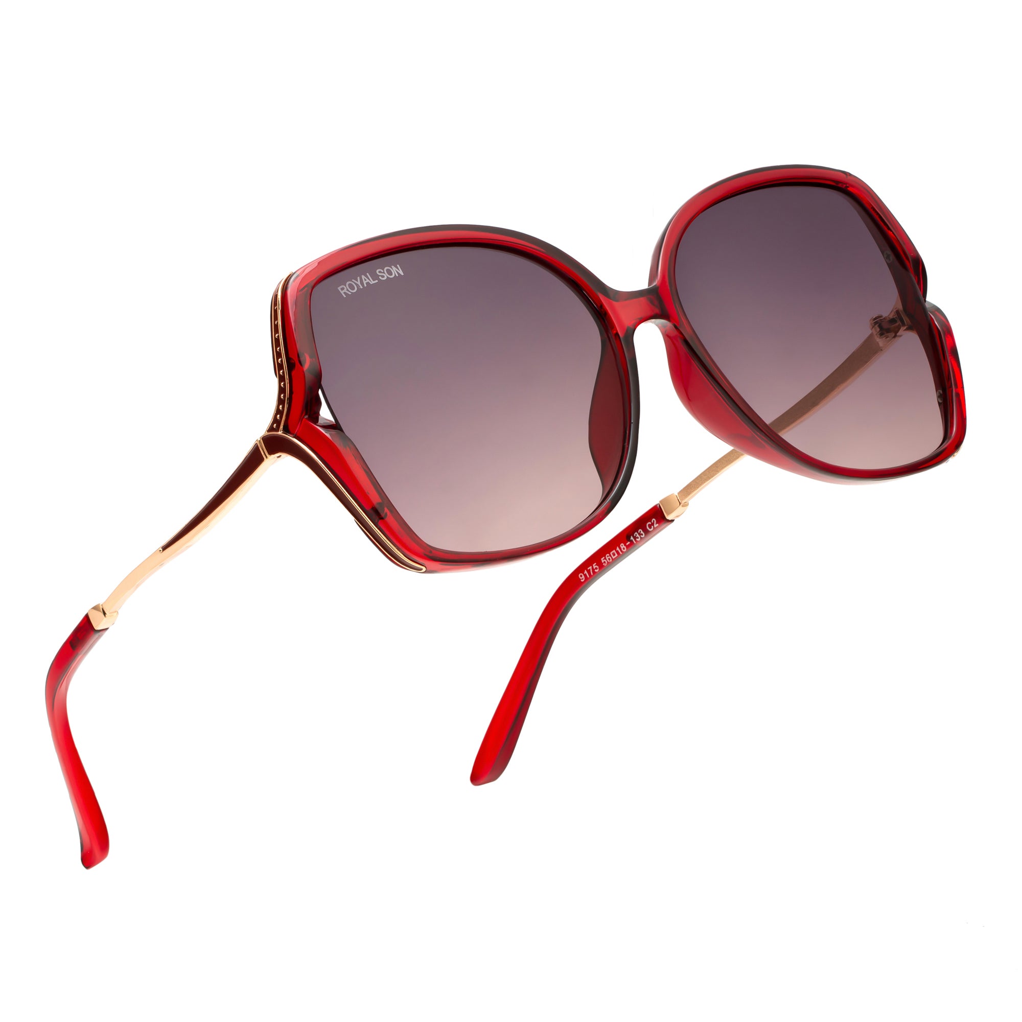 Royal Son Oversized Butterfly UV Protected Women Sunglasses - CHIWM00113-C5