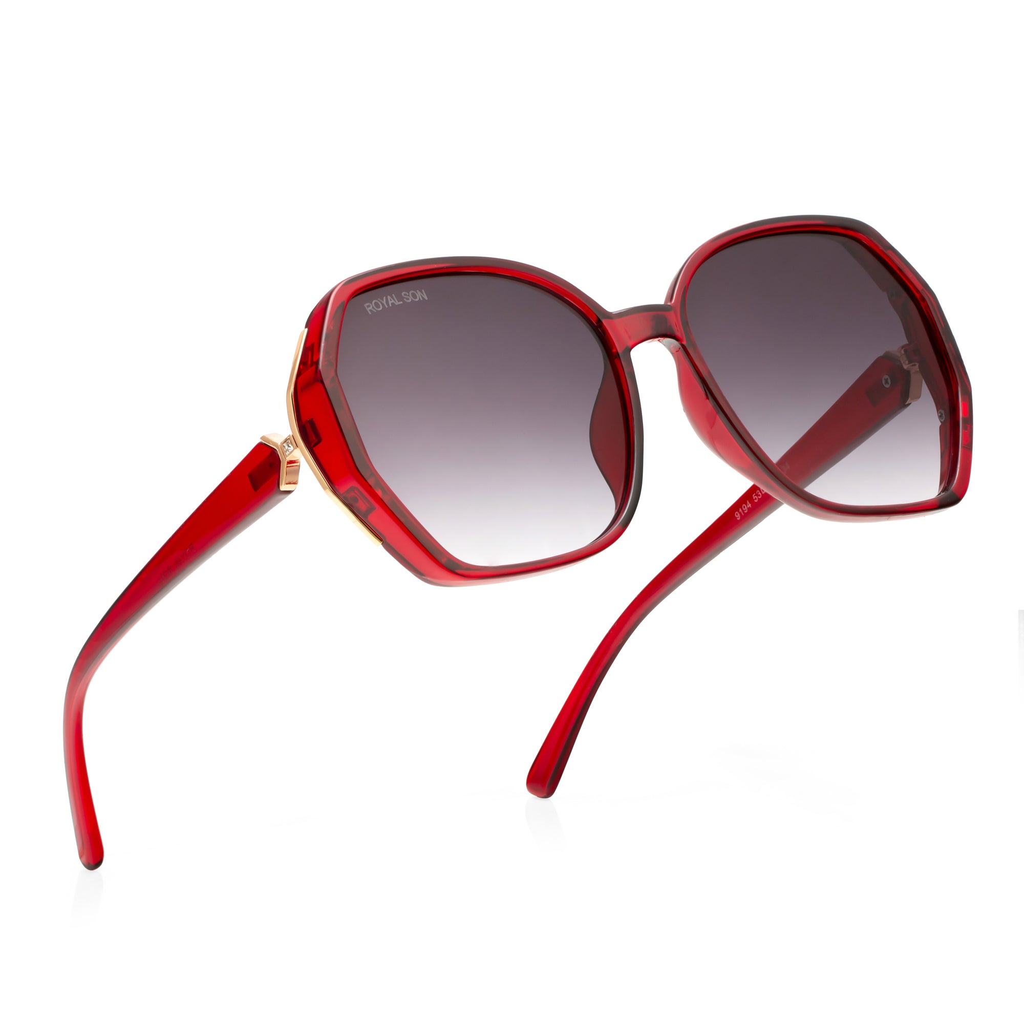 Royal Son Oversized Butterfly UV Protected Women Sunglasses - CHIWM00114-C5