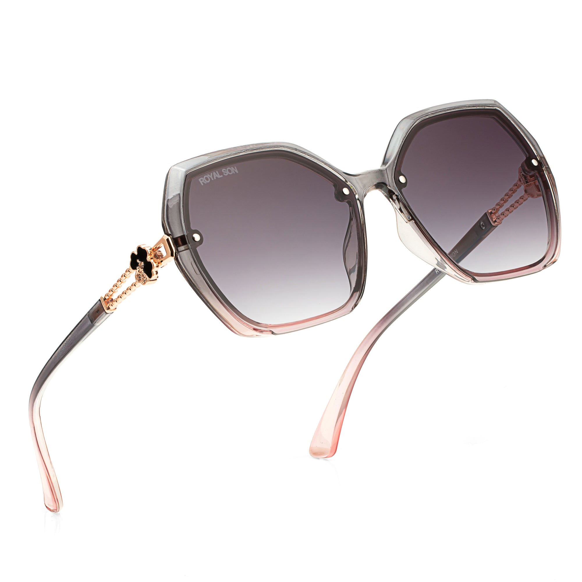 Royal Son Oversized Butterfly UV Protected Women Sunglasses - CHIWM00115-C2