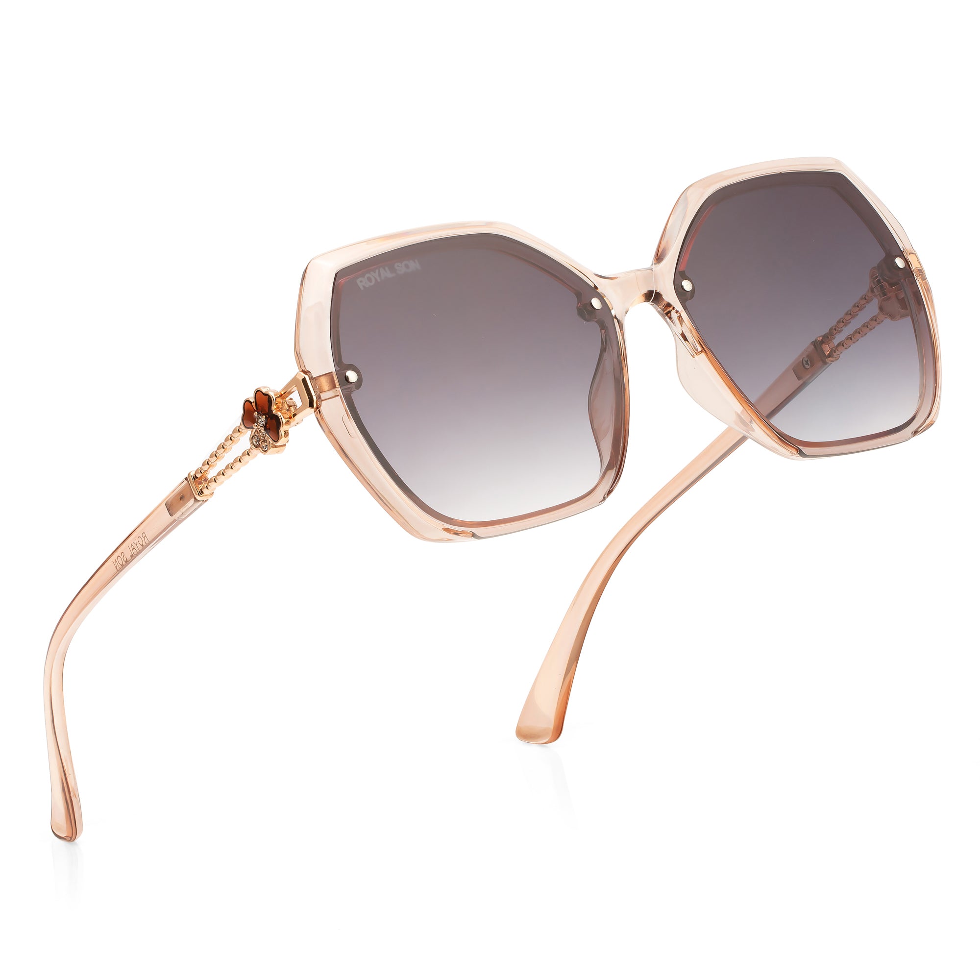 Royal Son Oversized Butterfly UV Protected Women Sunglasses - CHIWM00115-C4