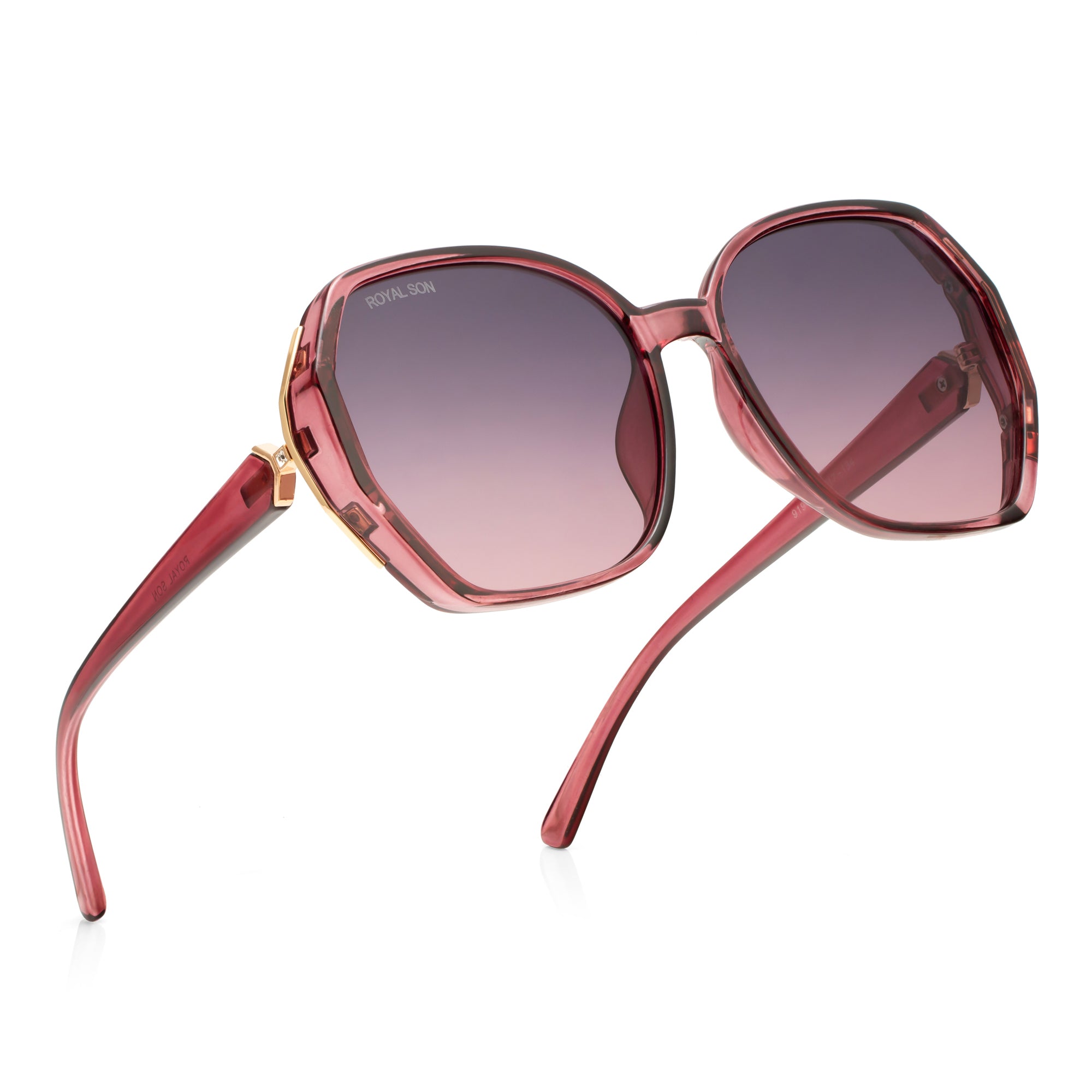 Royal Son Oversized Butterfly UV Protected Women Sunglasses - CHIWM00114-C4