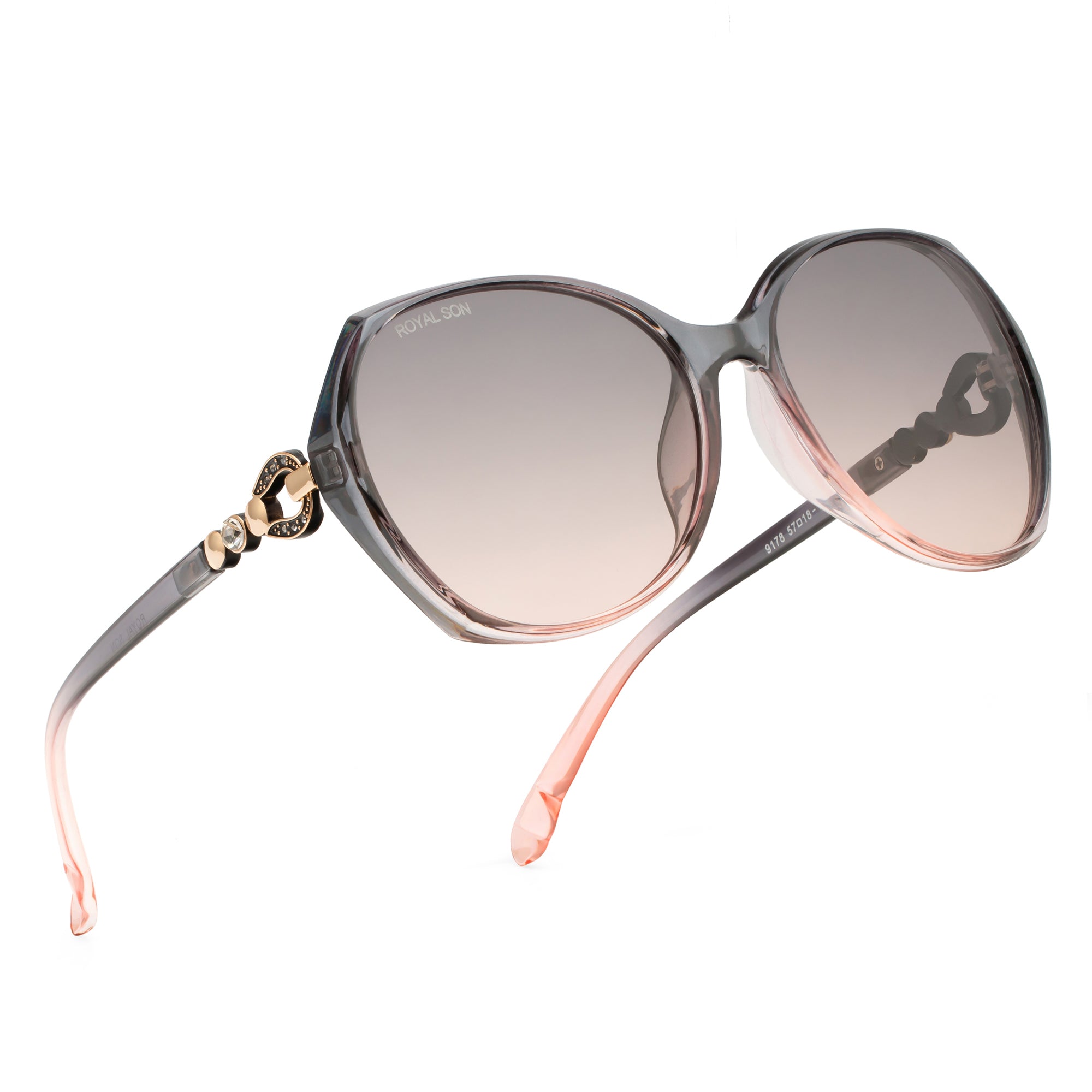 Royal Son Oversized Butterfly UV Protected Women Sunglasses - CHIWM00116-C3