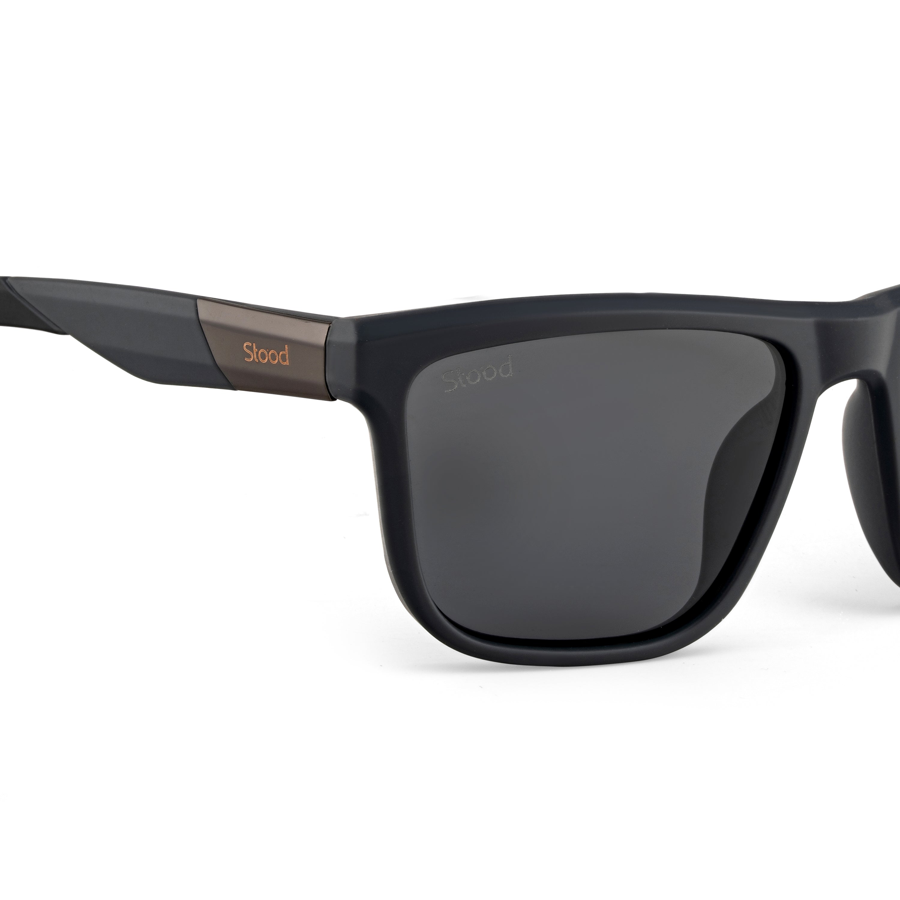 Stood Square Sports Black Polarized UV Protection Chashma For Men & Women New Style – SG-STD0028-C2