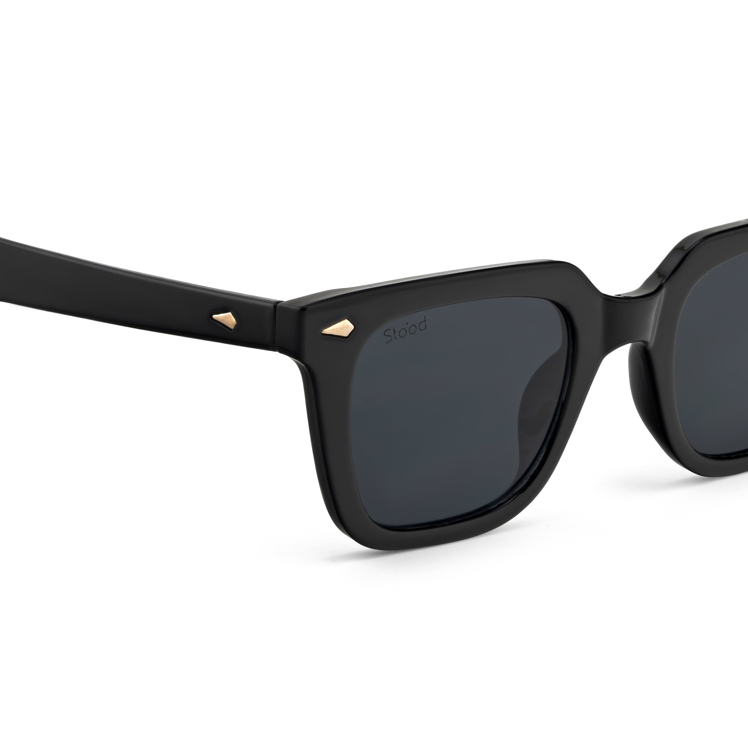 Stood Retro Square Black UV Protection Sunglasses For Men & Women Stylish – SG-STD0013-C1