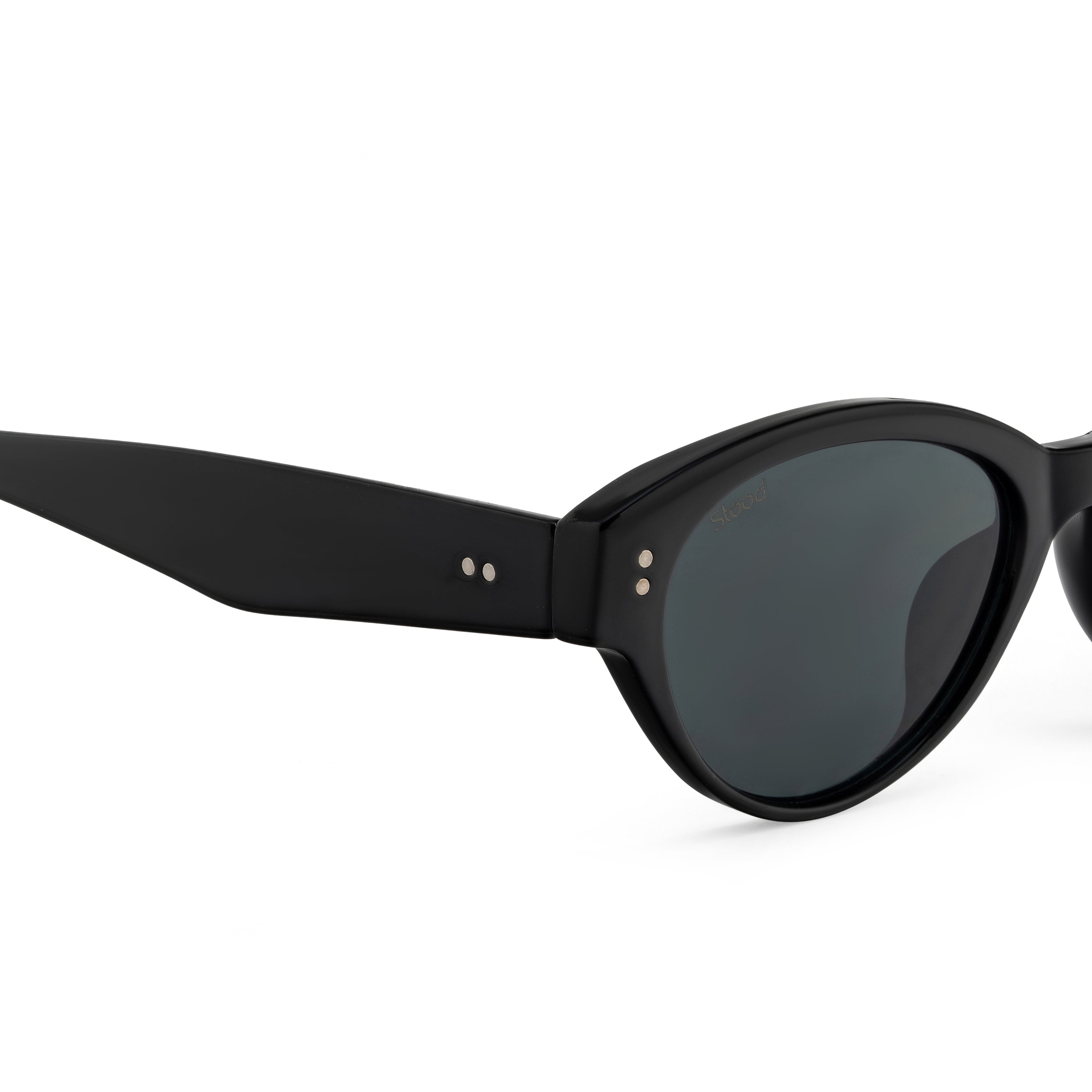 Stood Oval Black UV Protection Sunglasses For Men & Women Stylish – SG-STD0030-C1
