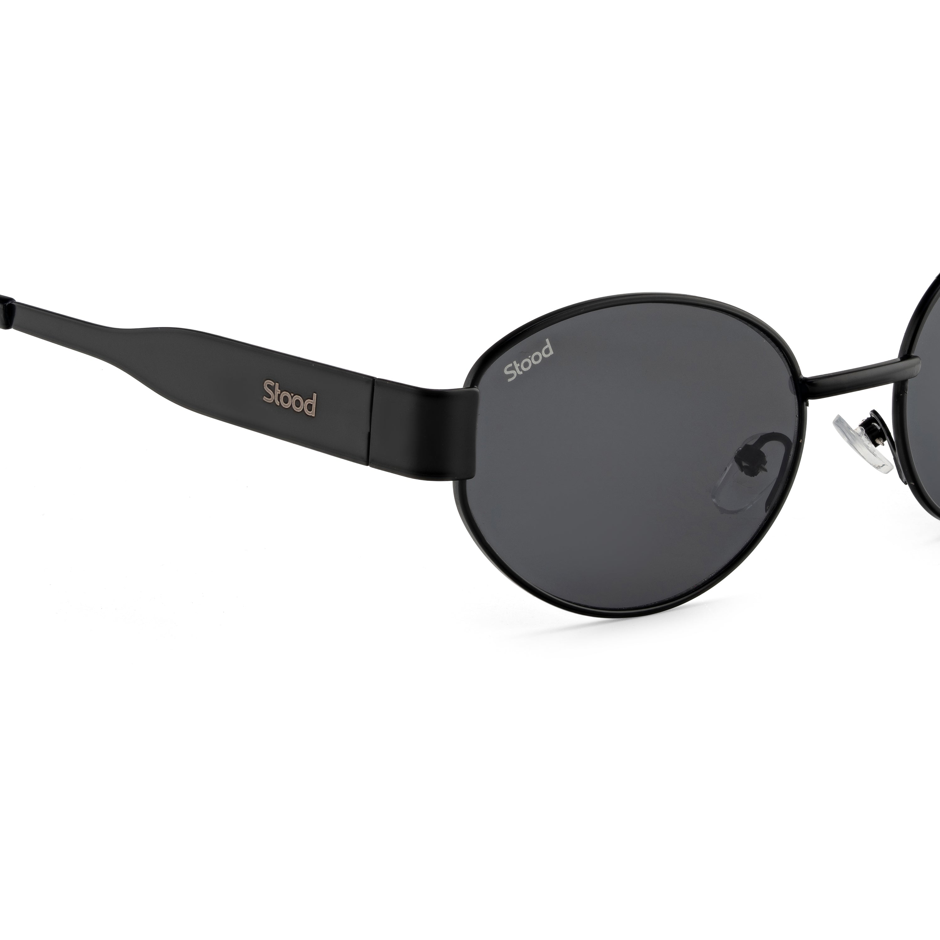Stood Oval Black UV Protection Sunglasses For Men & Women Stylish – SG-STD0023-C1