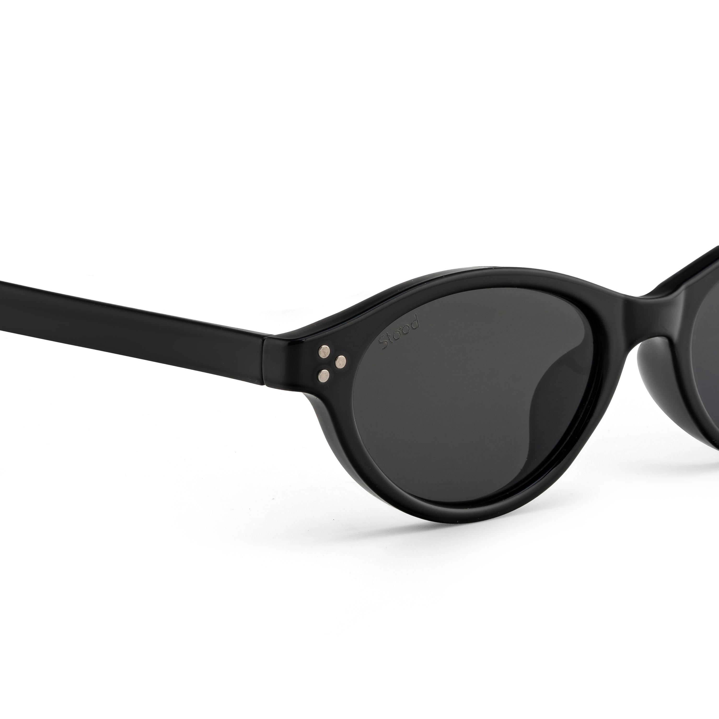 Stood Narrow Oval Black UV Protection Sunglasses For Men & Women Stylish – SG-STD0015-C1