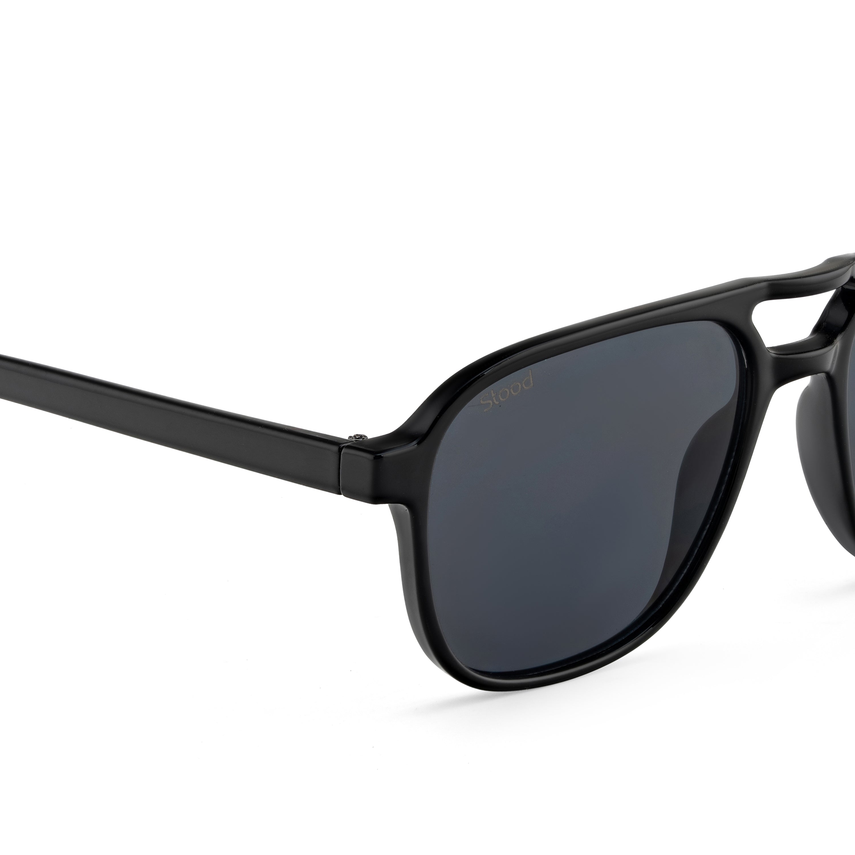 Stood Retro Square Black UV Protection Sunglasses For Men & Women Stylish – SG-STD0017-C1