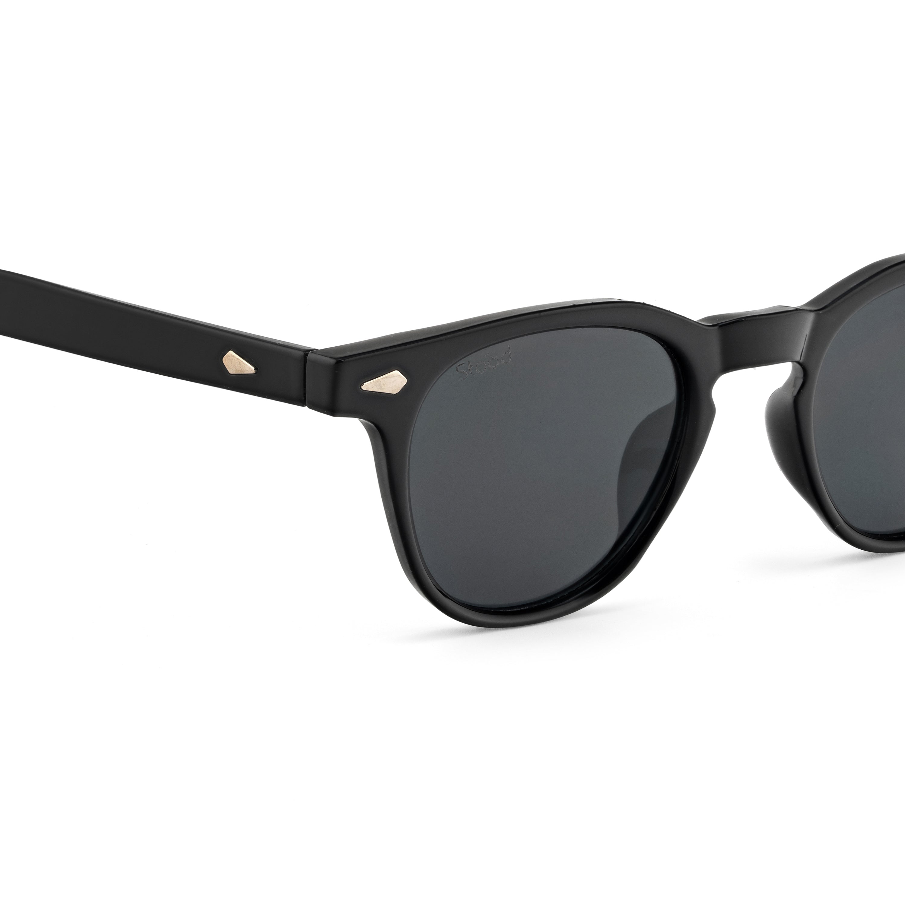 Stood Round Black UV Protection Sunglasses For Men & Women Stylish – SG-STD0026-C1
