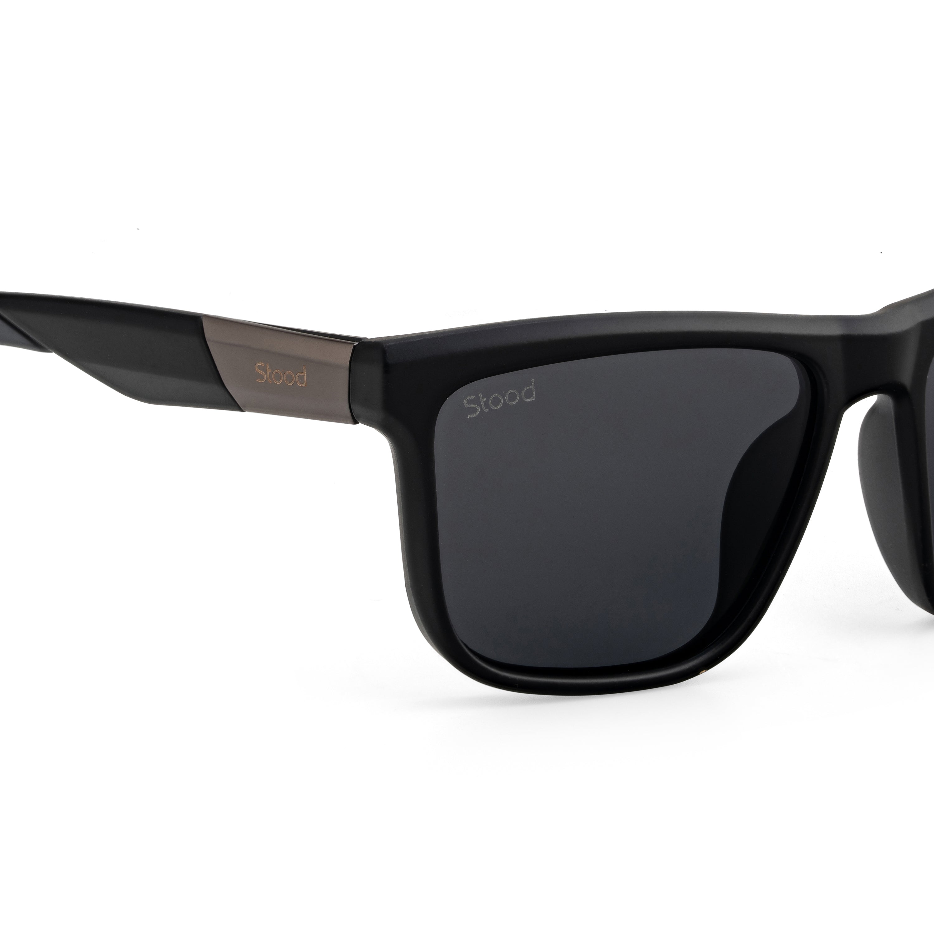 Stood Square Sports Black Polarized UV Protection Sunglasses For Men & Women Stylish – SG-STD0028-C1