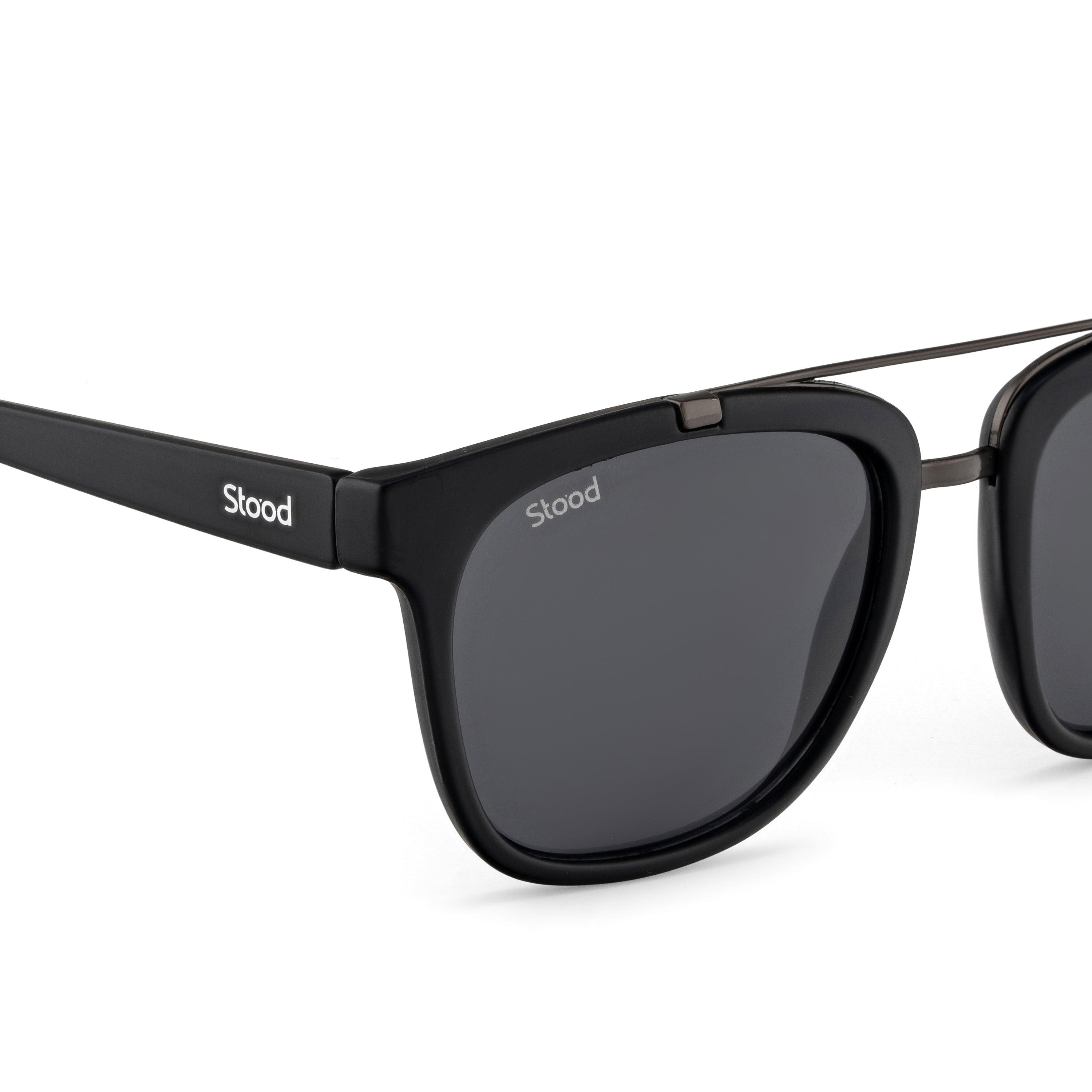Stood Retro Square Black UV Protection Sunglasses For Men & Women Stylish – SG-STD0021-C1