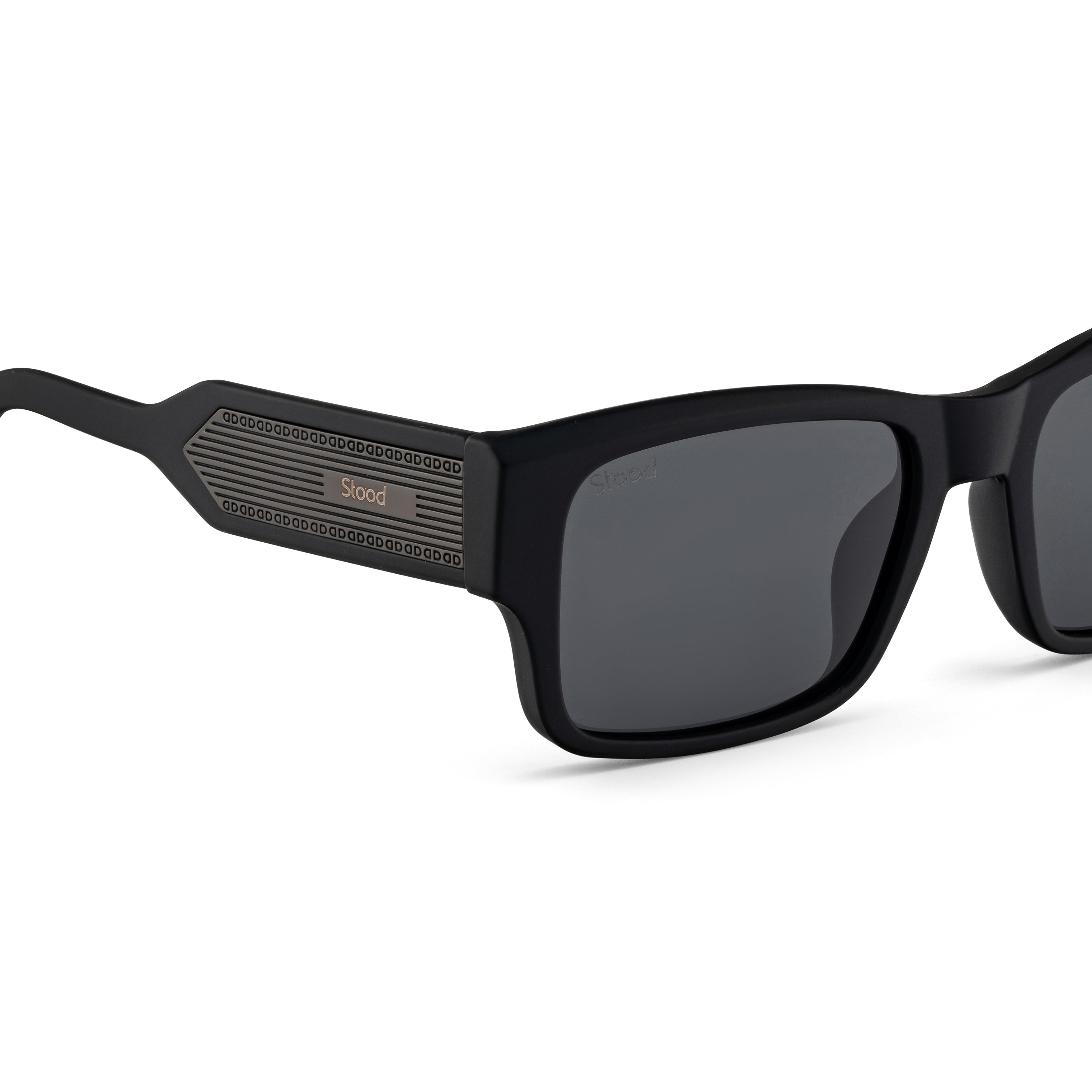 Stood Square Black Polarized UV Protection Sunglasses For Men & Women Stylish – SG-STD0029-C1