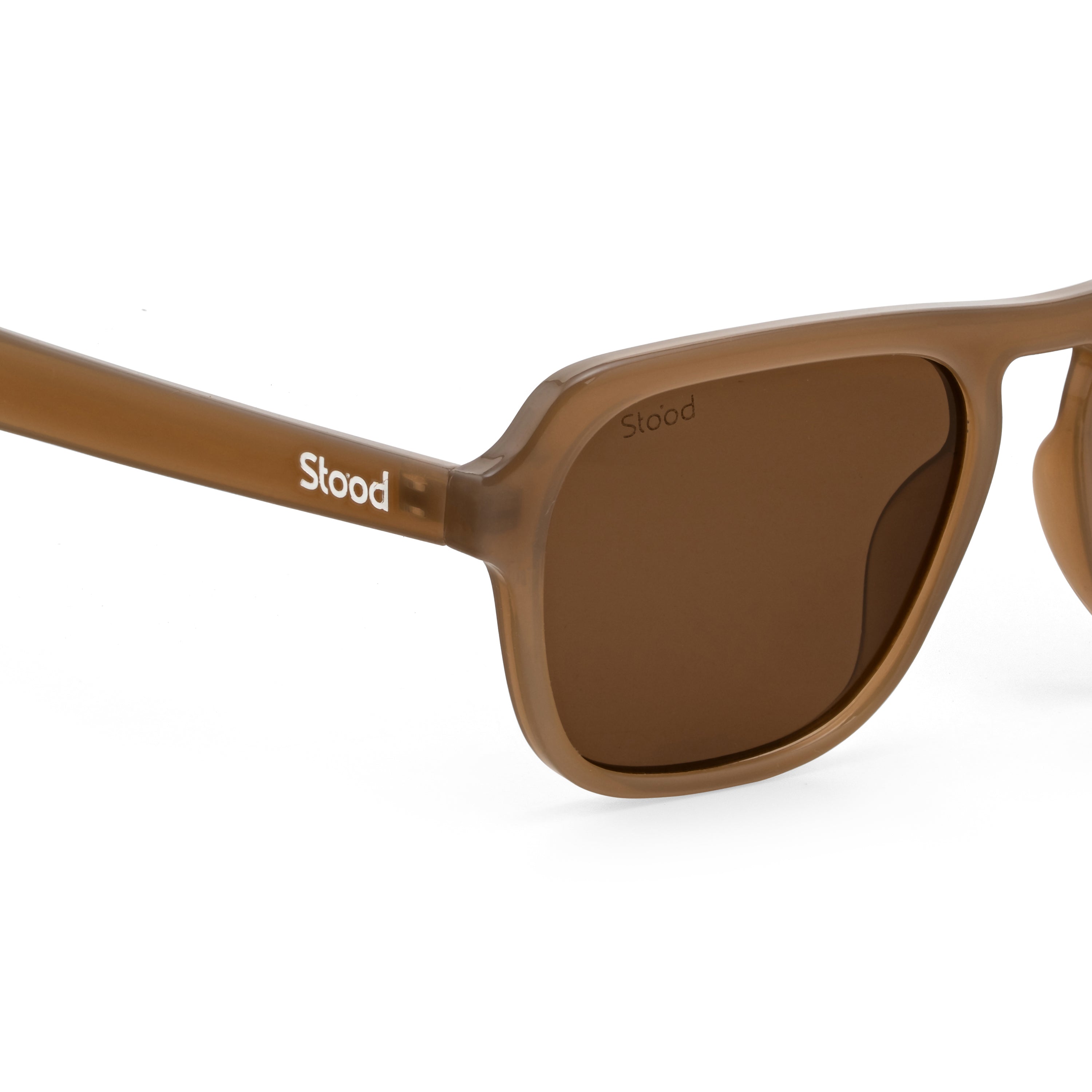 Stood Retro Square Brown UV Protection Goggles For Men & Women Sunglasses – SG-STD0024-C3