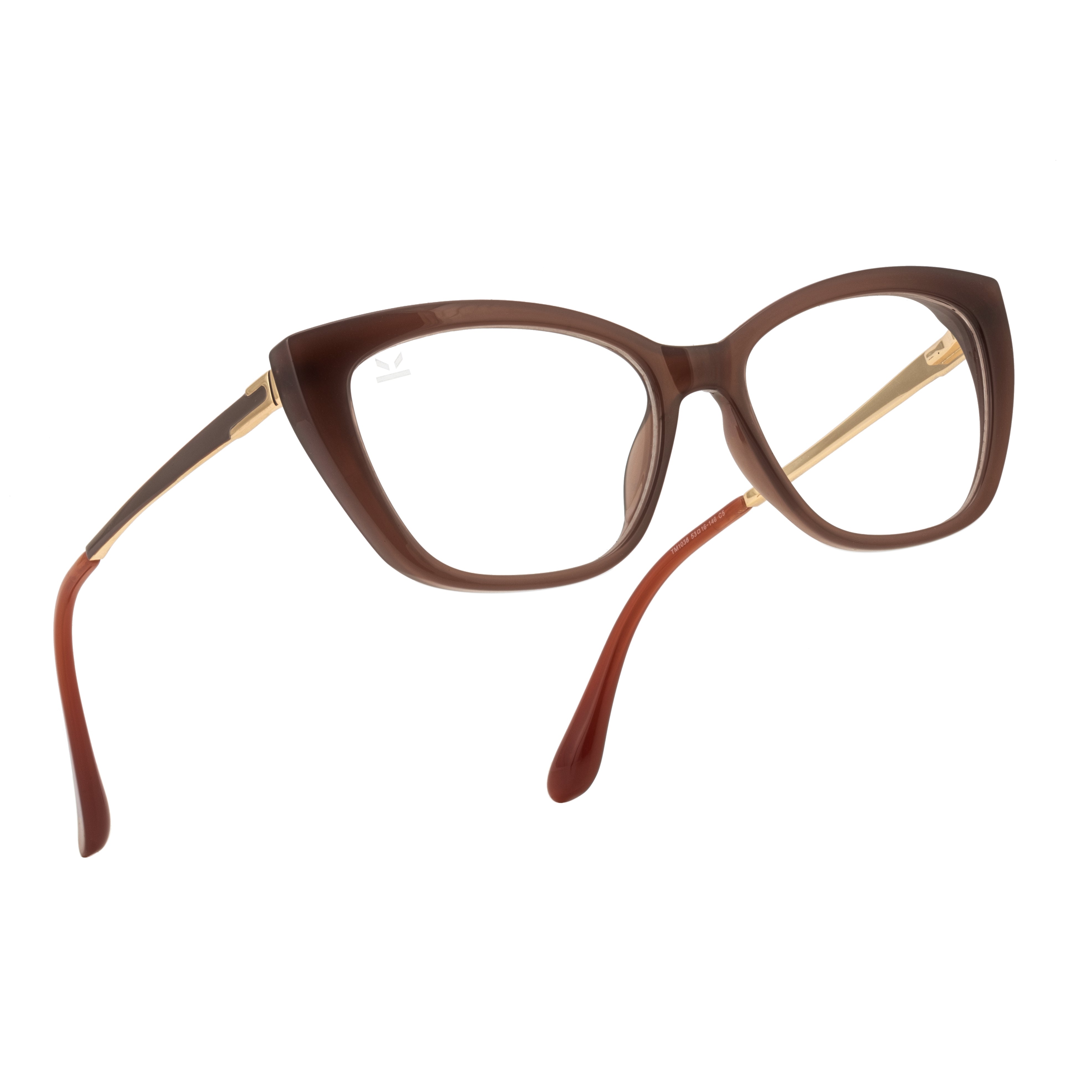 PERKEY Full Rim Soft Cat Eye Glossy Purple Eyeglass Frame For Women - OPTL0024-C3