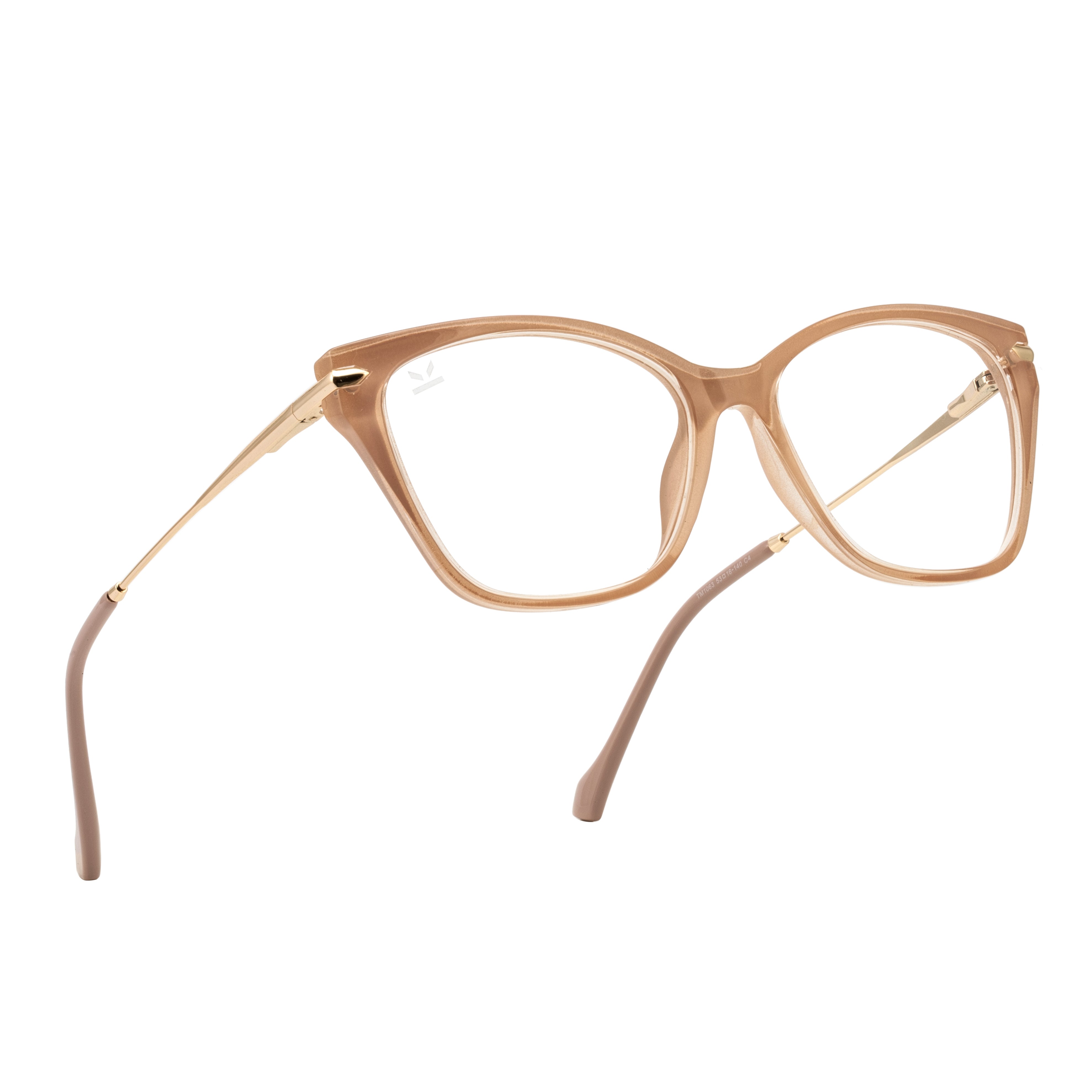 PERKEY Soft Cat Eye Full Rim Glossy Pink Spectacle Frame For Women - OPTL0023-C3