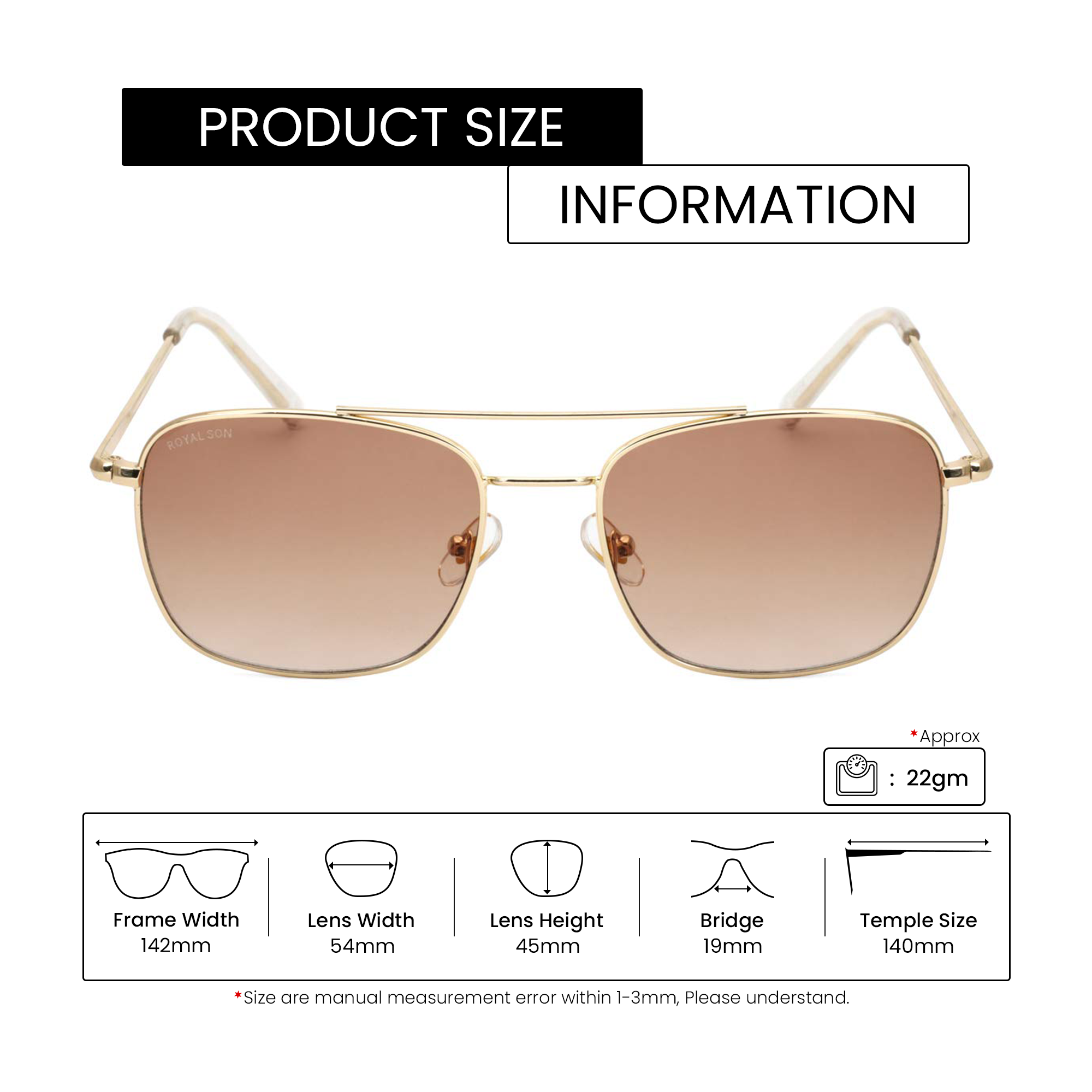 ROYAL SON UV Protected Sunglasses For Men and Women - RS0028AV