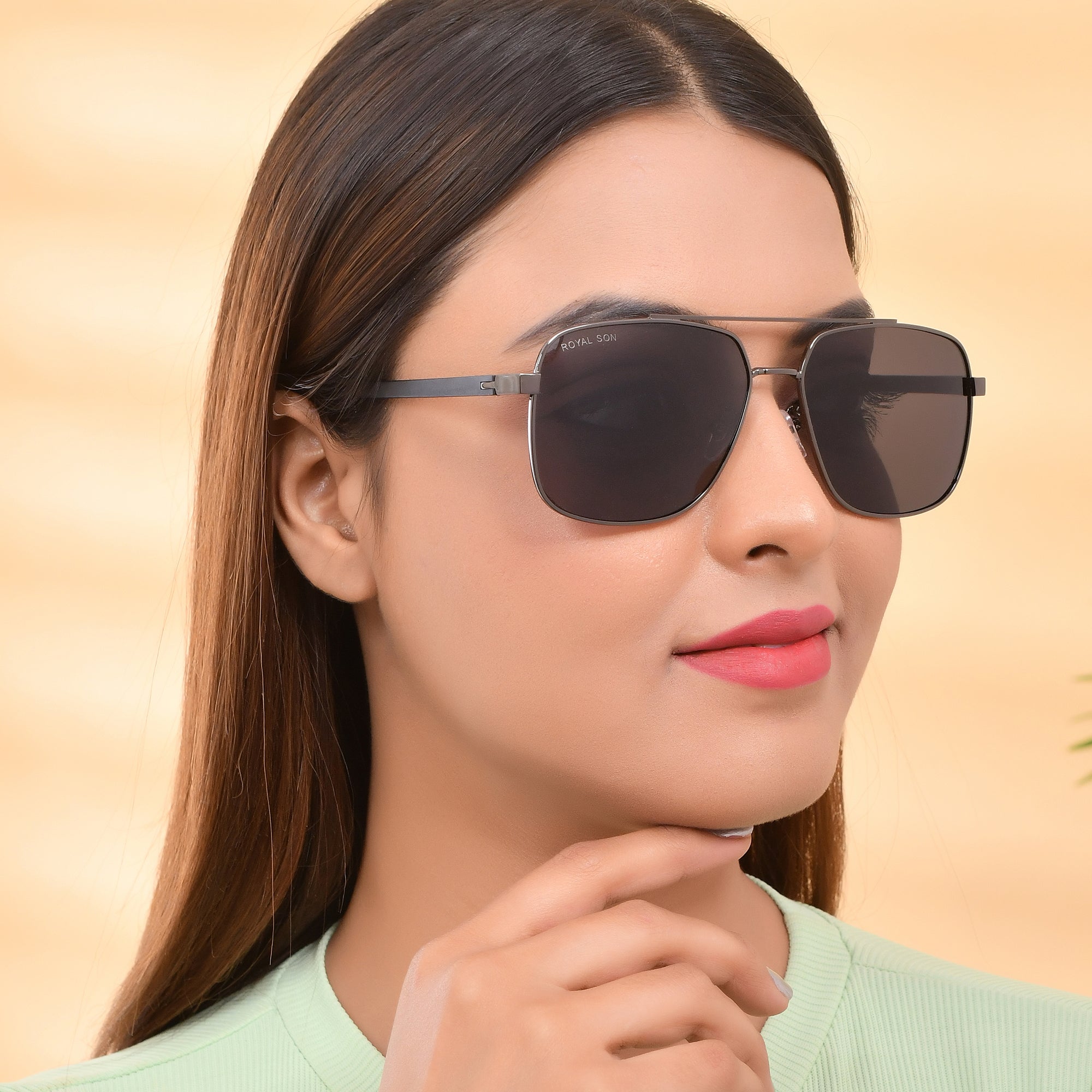 Royal Son Square Polarized Men Women Sunglasses - CHI0049