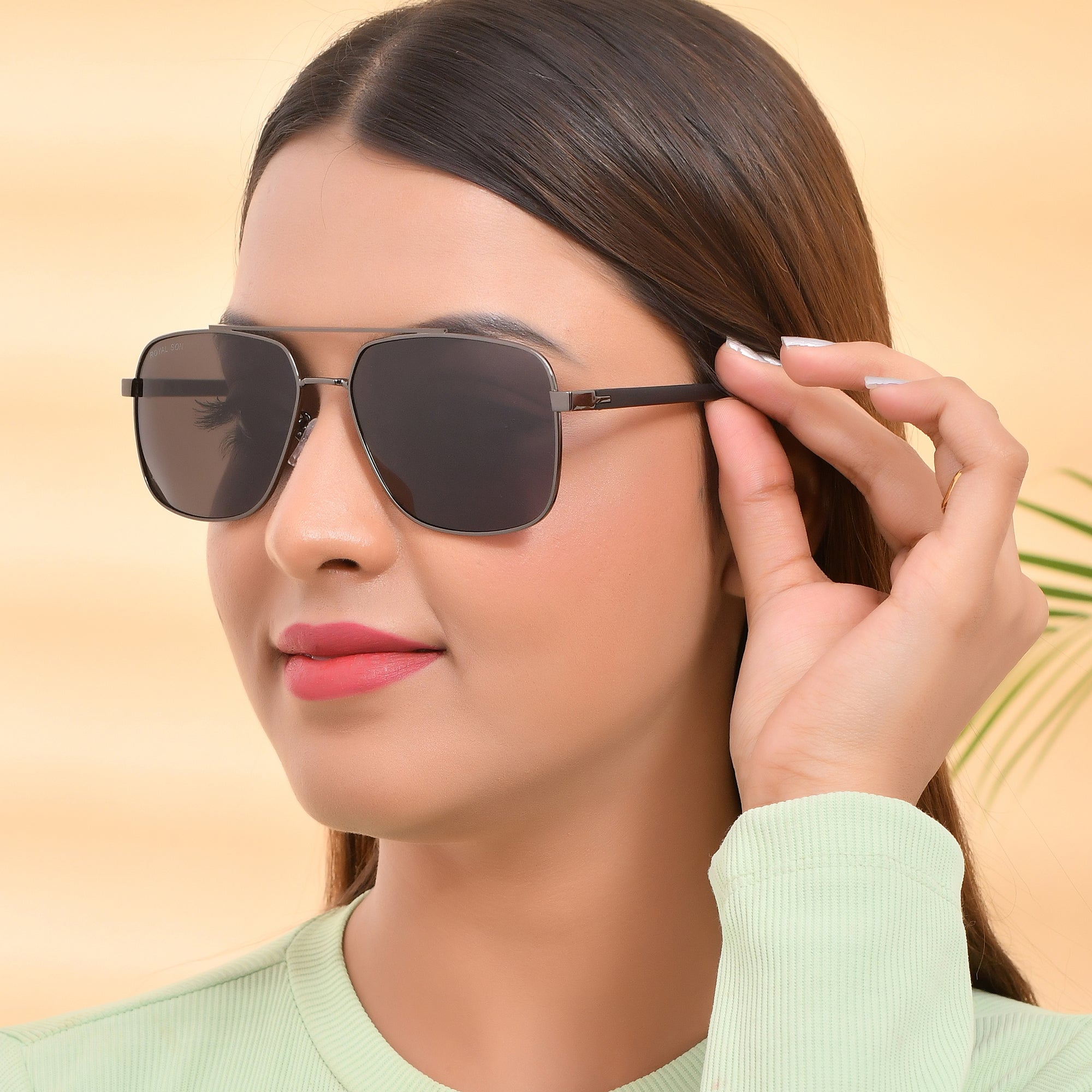 Royal Son Square Polarized Men Women Sunglasses - CHI0049