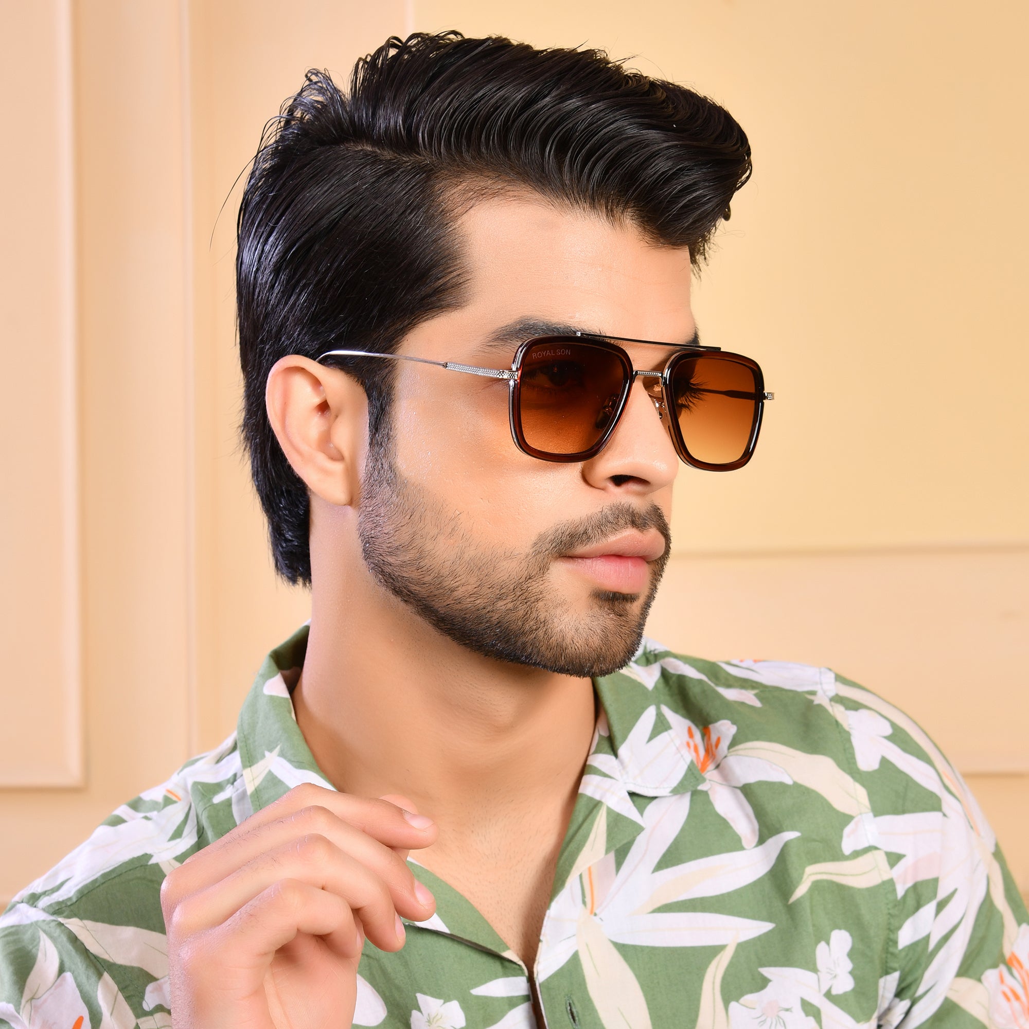 Royal Son Square UV Protected Men Women Sunglasses - CHI0073