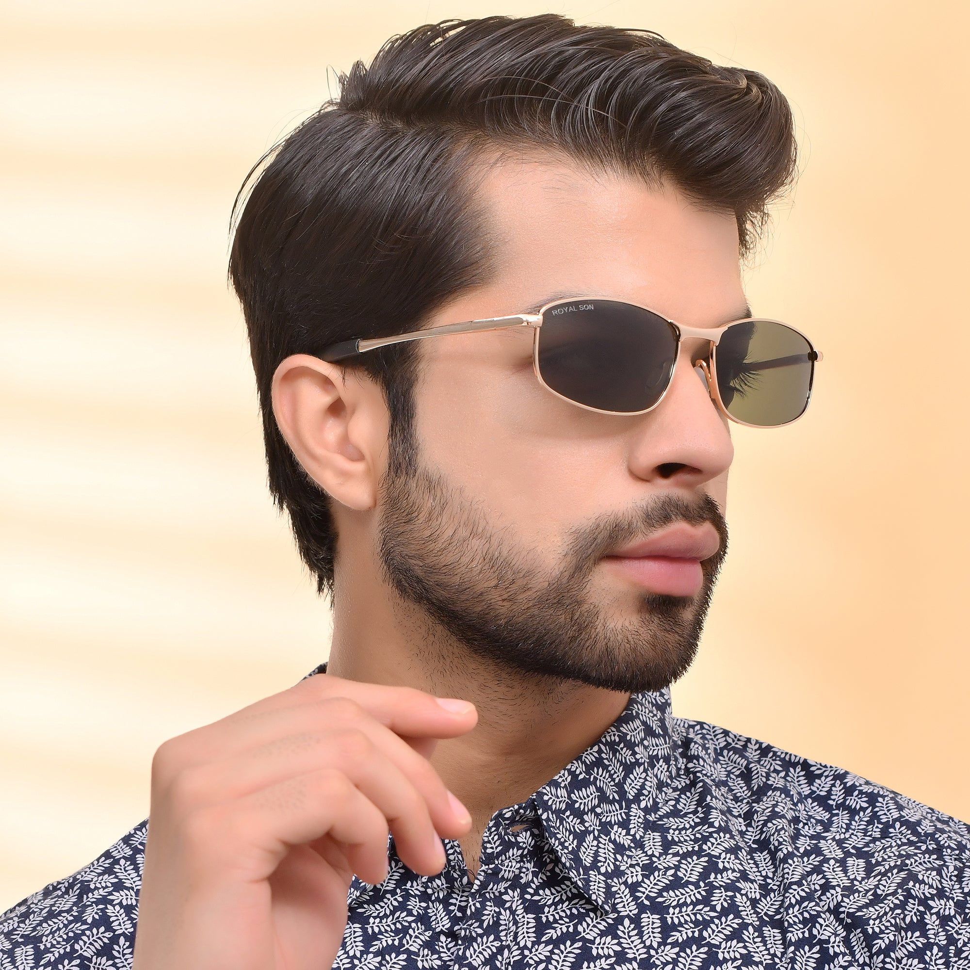 Royal Son Wrap-Around Polarized Men Sunglasses - CHI0083-C3