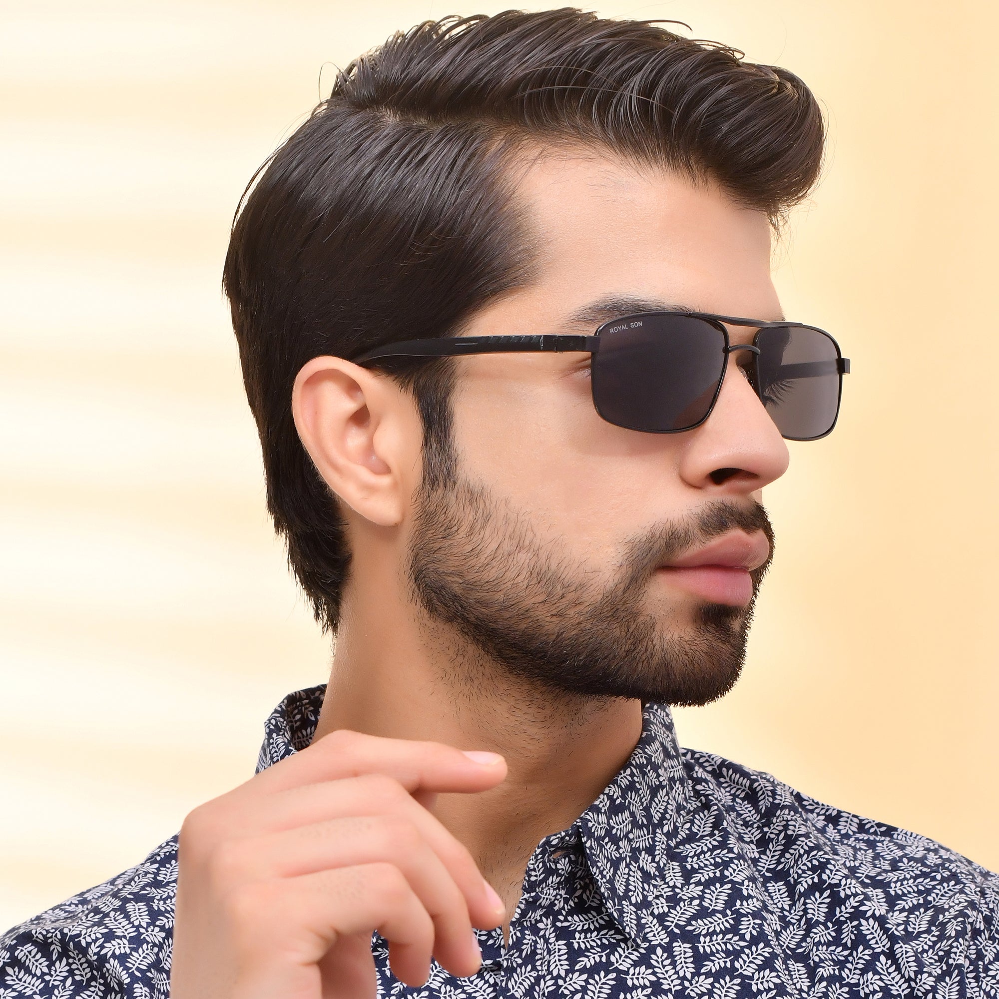 Royal Son Rectangular Polarized Men Sunglasses - CHI0085-C1