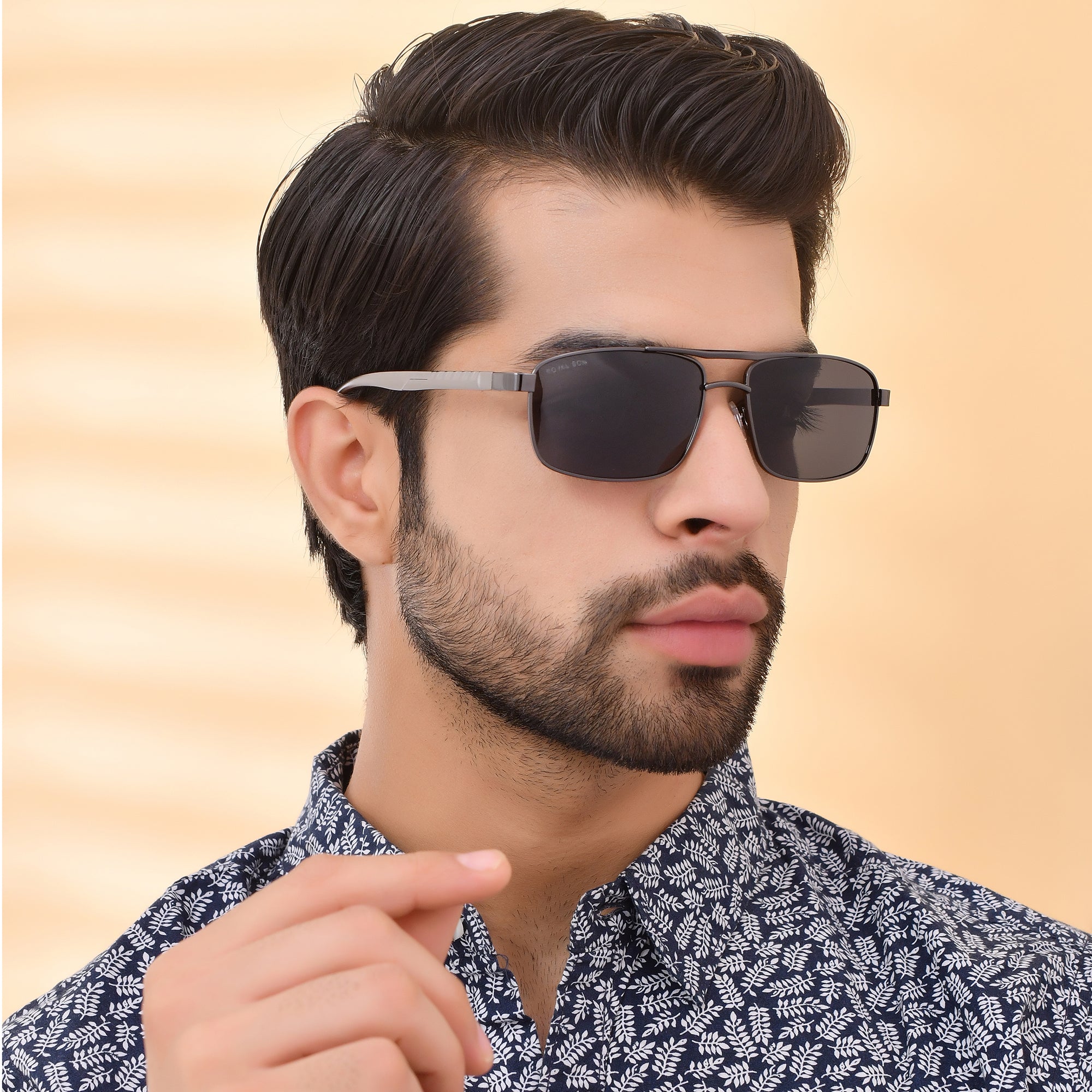 Royal Son Rectangular Polarized Men Sunglasses - CHI0085-C2