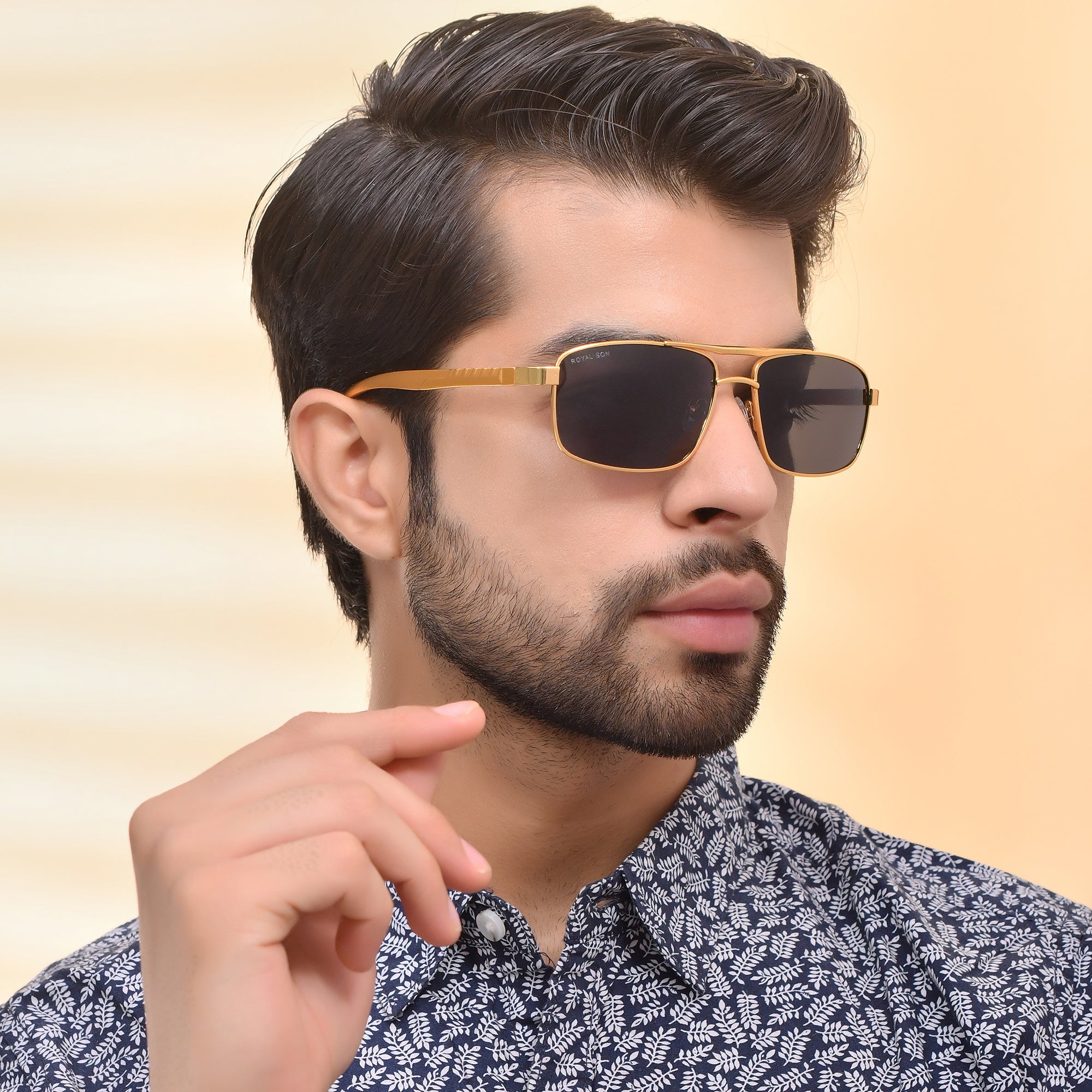 Royal Son Rectangular Polarized Men Sunglasses - CHI0085-C4